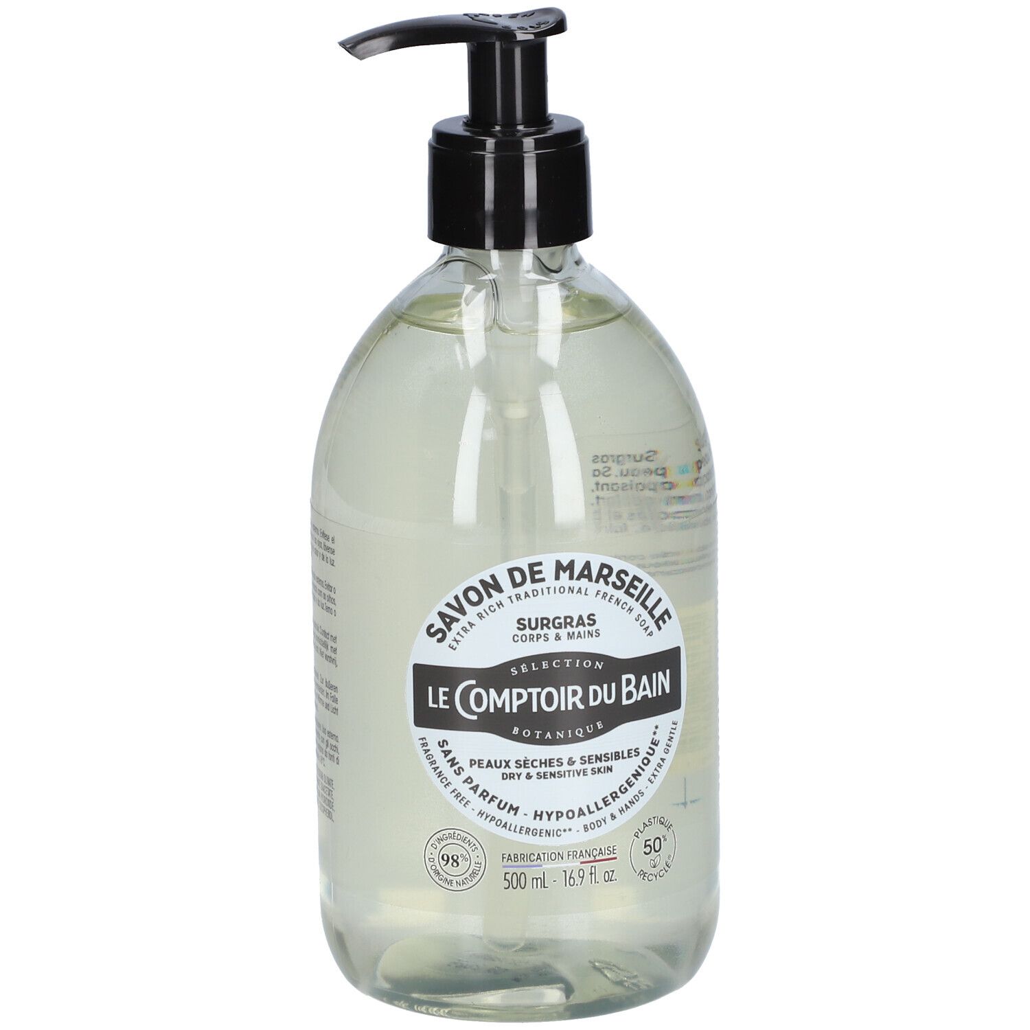 Le Comptoir du Bain Marseille Zeep Surgras 500 ml Seife