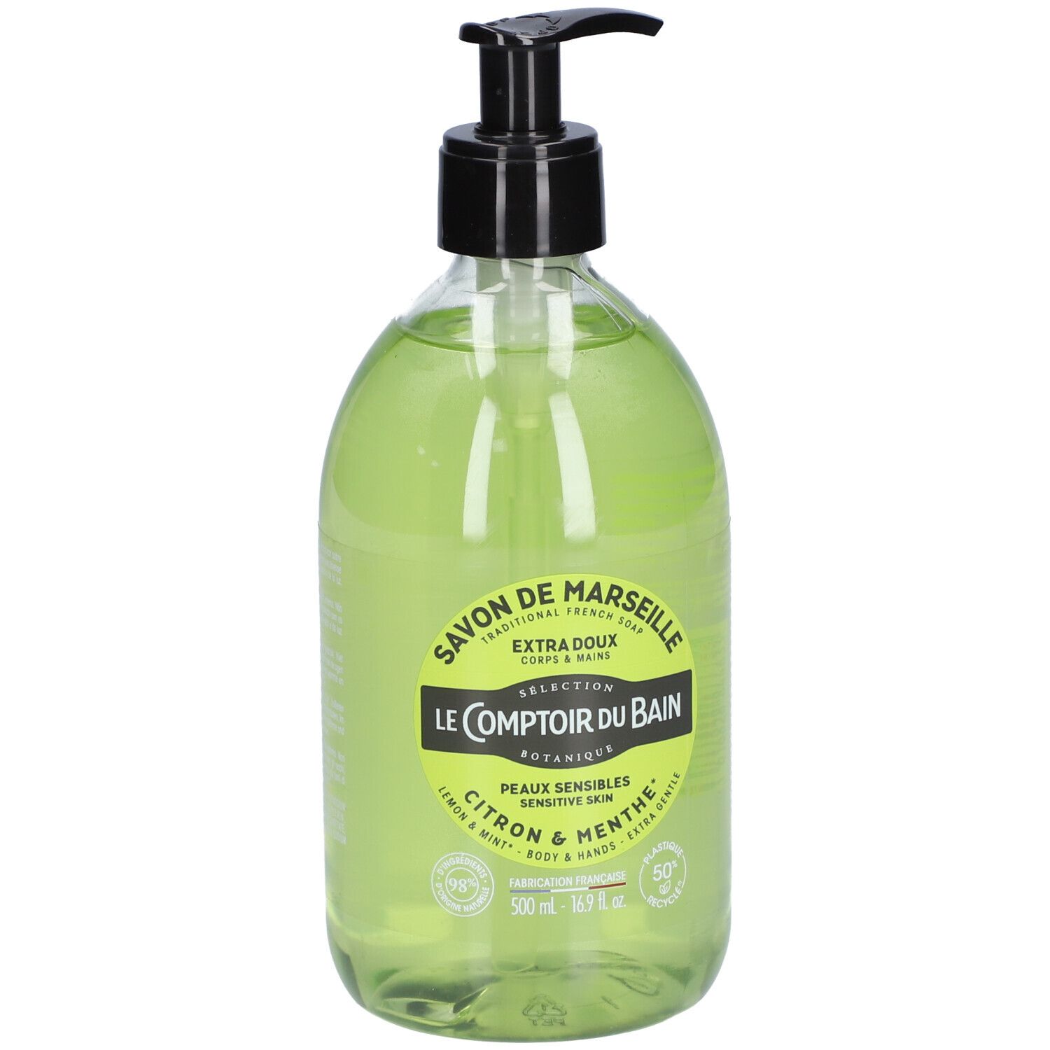 Le Comptoir du Bain Marseille Zeep Citroen & Munt 500 ml Seife