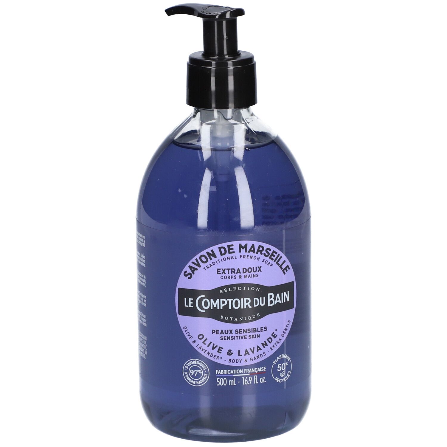 Le Comptoir du Bain Marseille Zeep Olijf & Lavendel 500 ml Seife