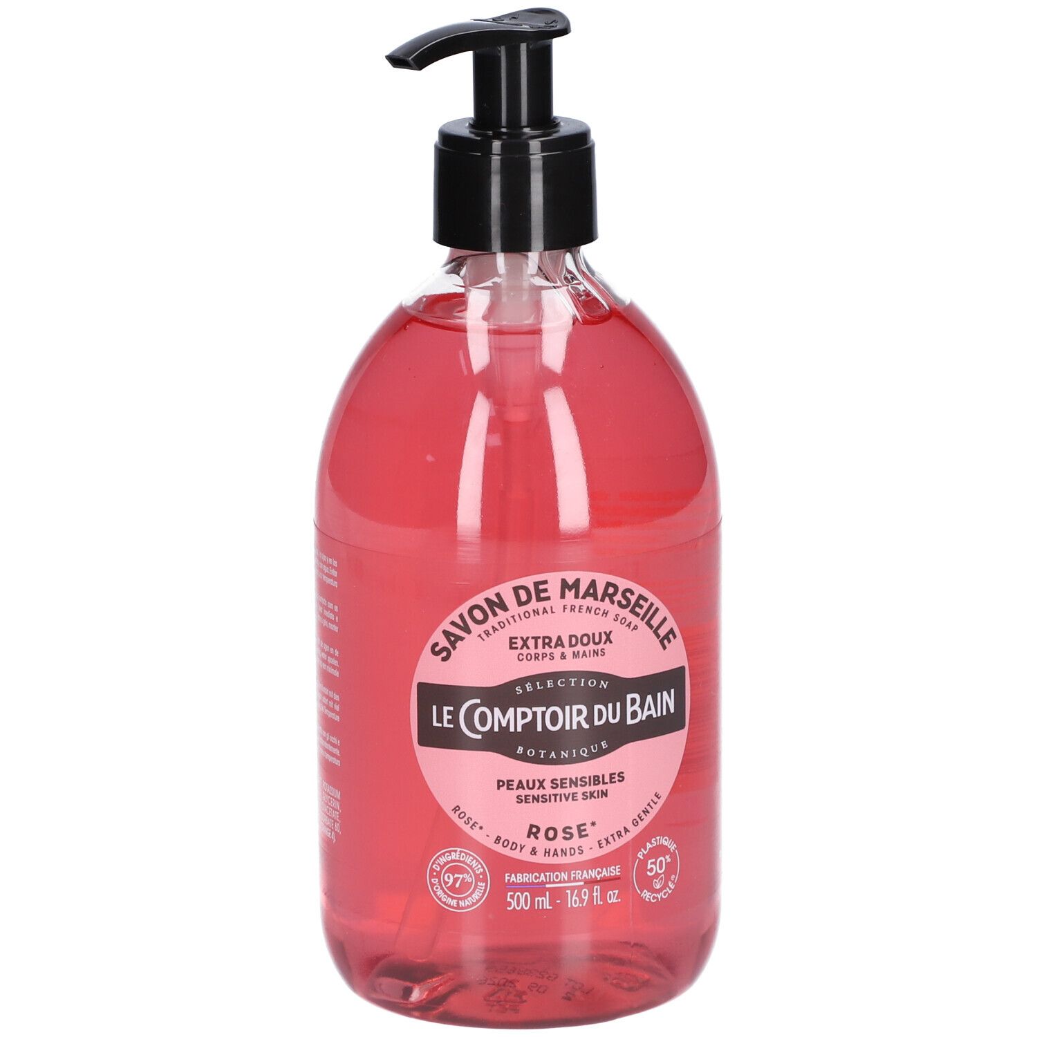 Le Comptoir du Bain Marseille Zeep Roos 500 ml Seife