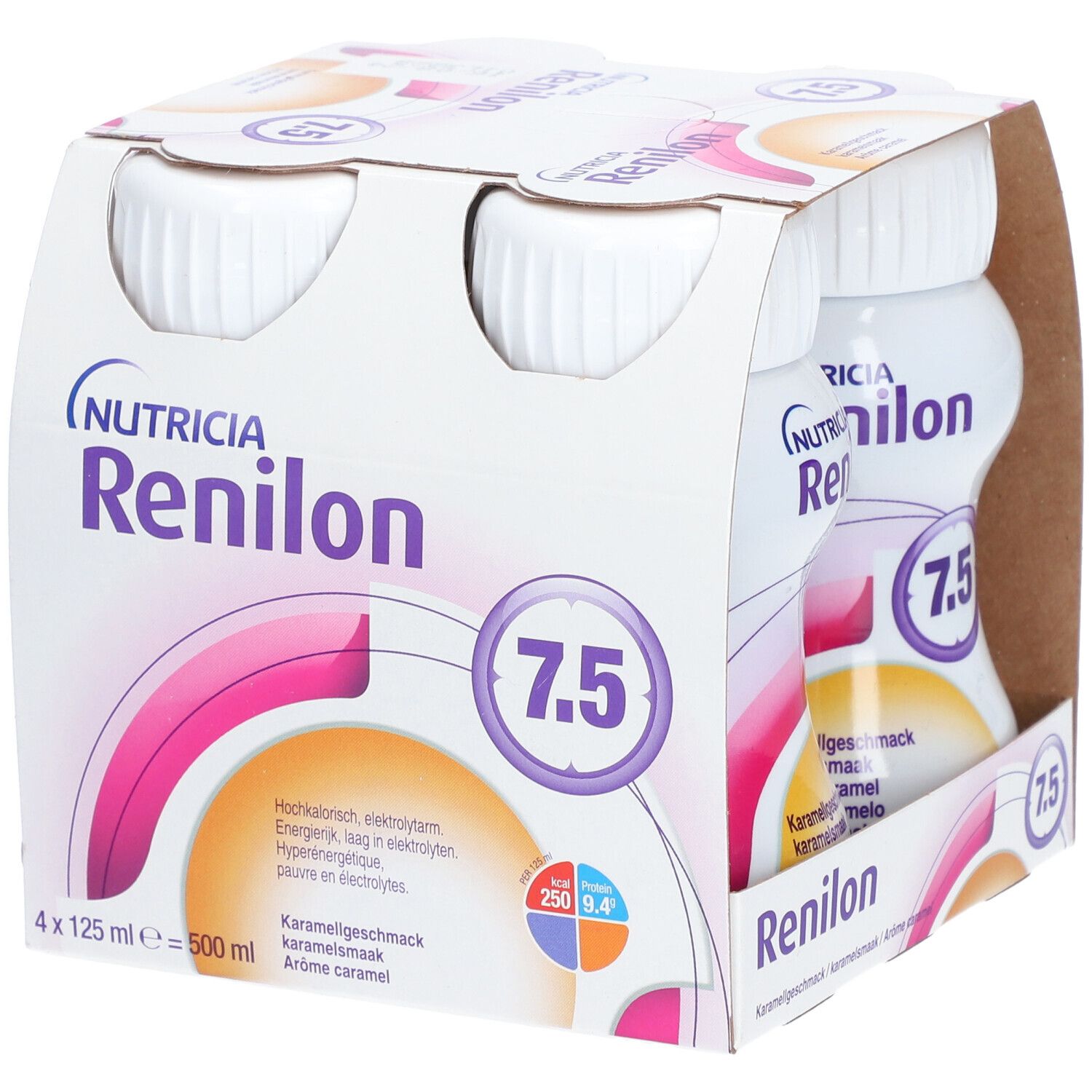Nutricia Renilon 7.5 Karamel 4x125 Vloeistof