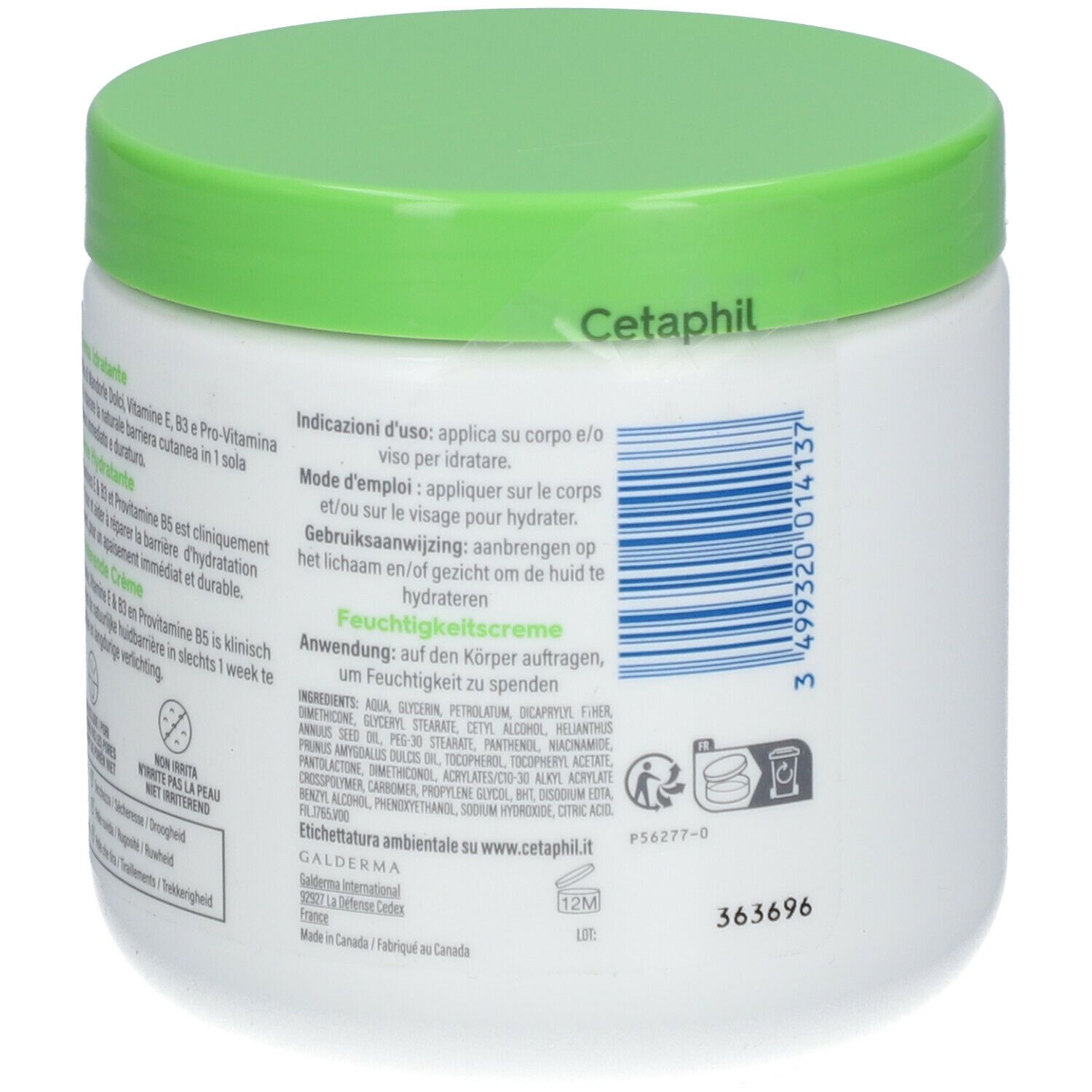 Cetaphil Crème hydratante 450 g