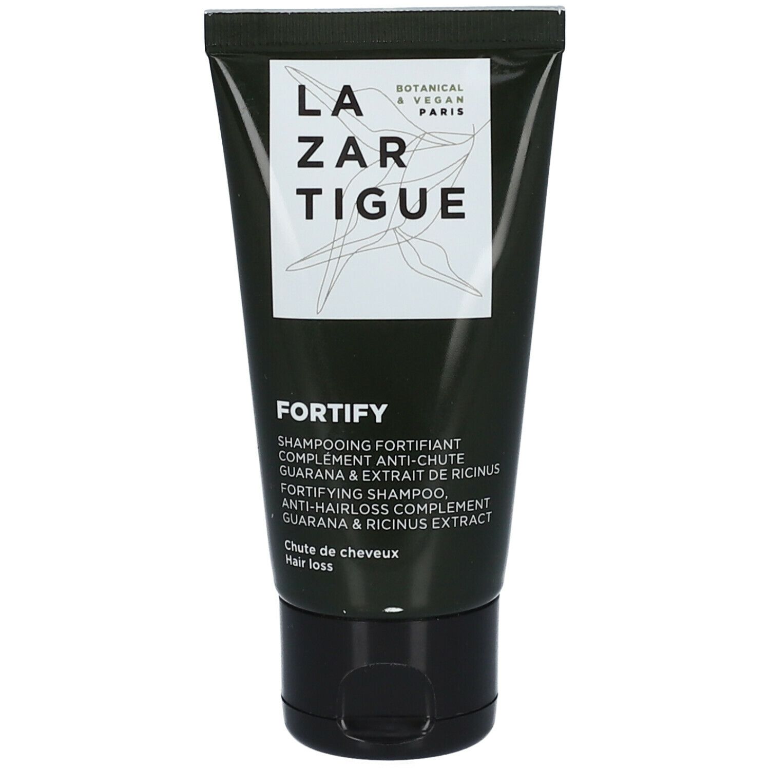 Lazartigue Fortify Shampooing Fortifiant Complément Anti-Chute Guarana & Extrait de Ricinus 50 ml sh