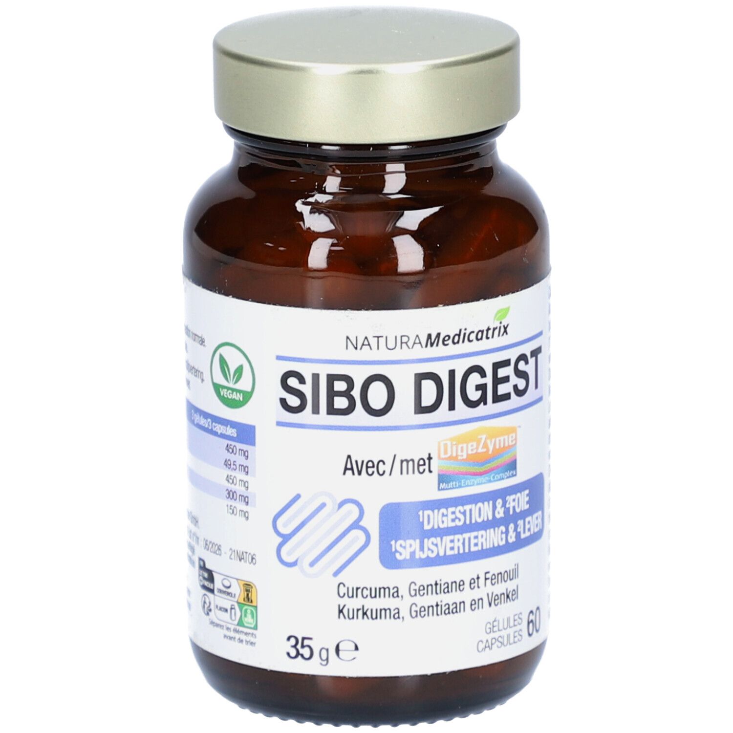 Natura Medicatrix Sibo Digest 60 Capsules