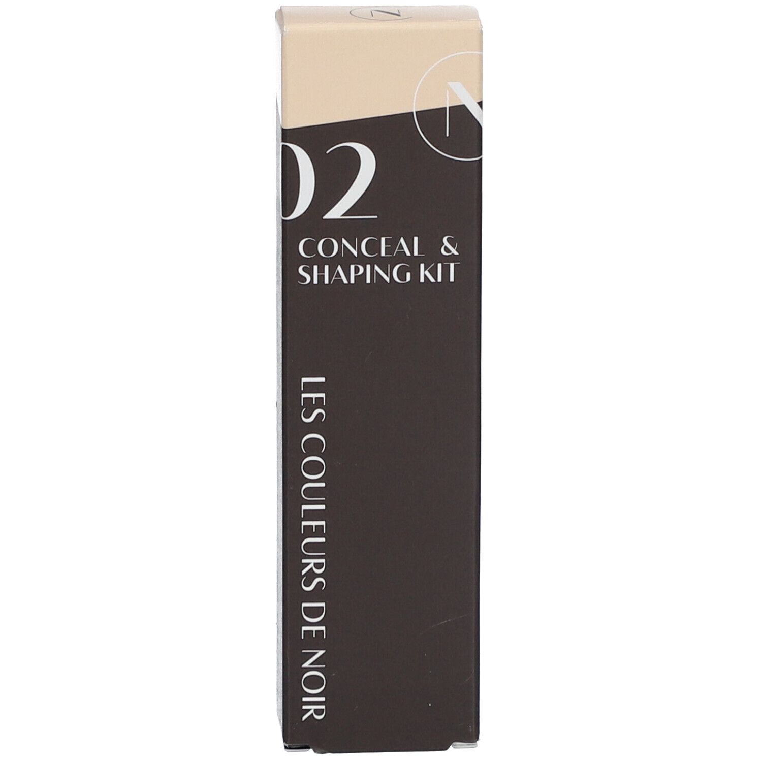 Verpackung mit Aufschrift: 02 CONCEAL & SHAPING KIT. LES COULEURS DE NOIR.