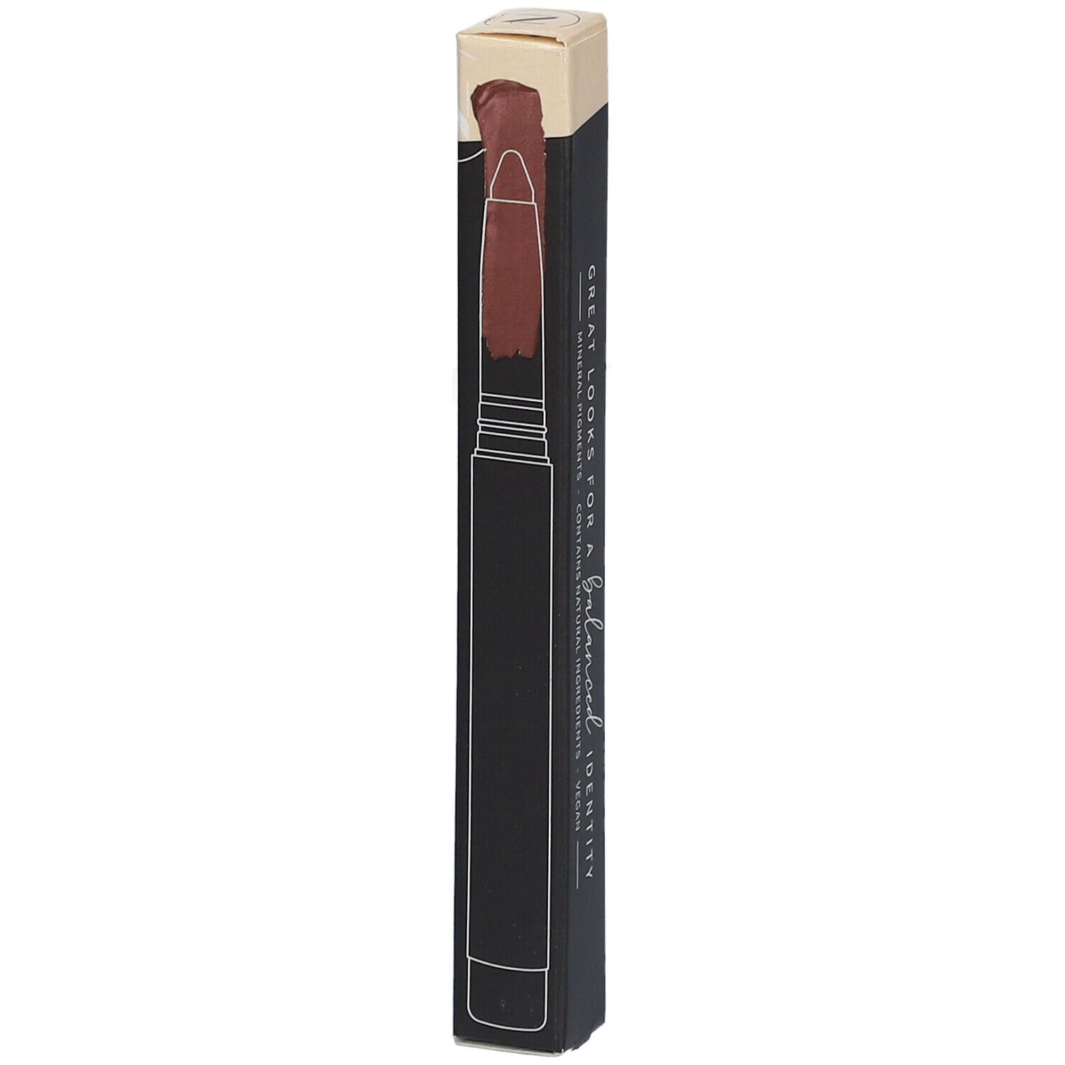 Zwarte verpakking met productillustratie en kleurnummer 04. LES COULEURS DE NOIR.