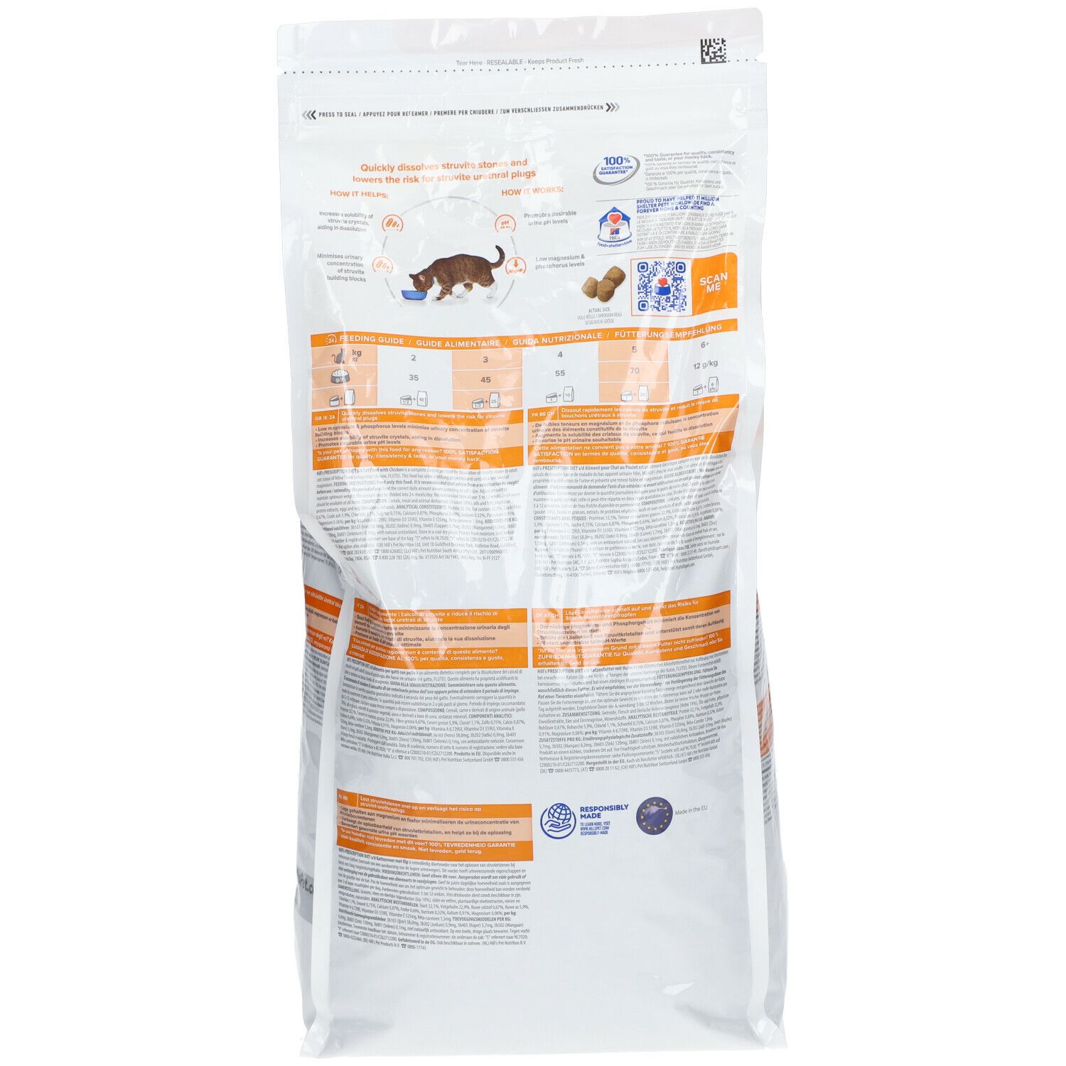 Hill's Prescription Diet Feline Urinary Care S/D 3 kg Pellets