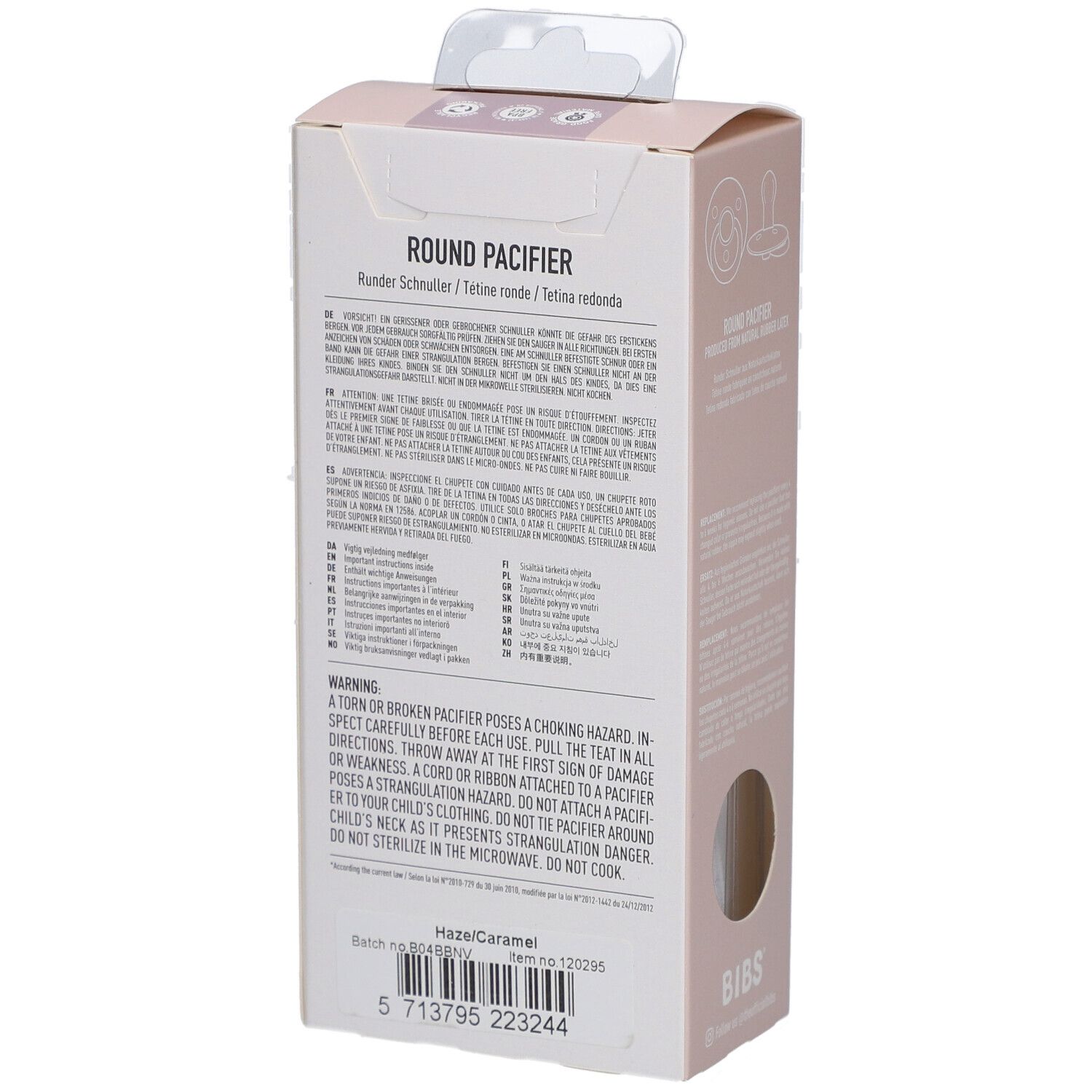 BIBS® BIBS COULEUR Sauger Haselnuss - Karamell 6 - 18 Monate Größe 2