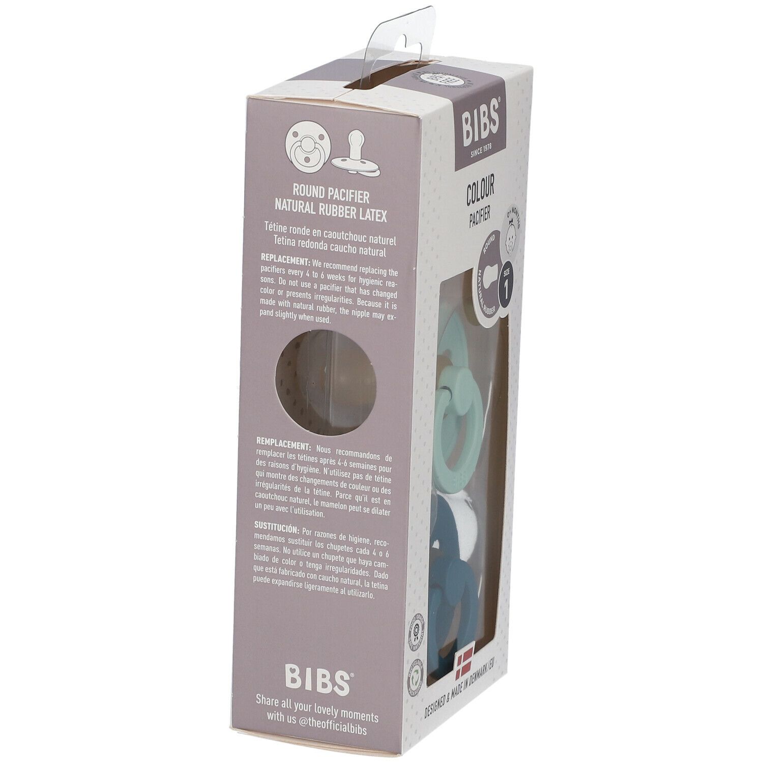 BIBS® BIBS COULEUR Schnuller Mint - Forest Lake 0 - 6 Monate Größe 1