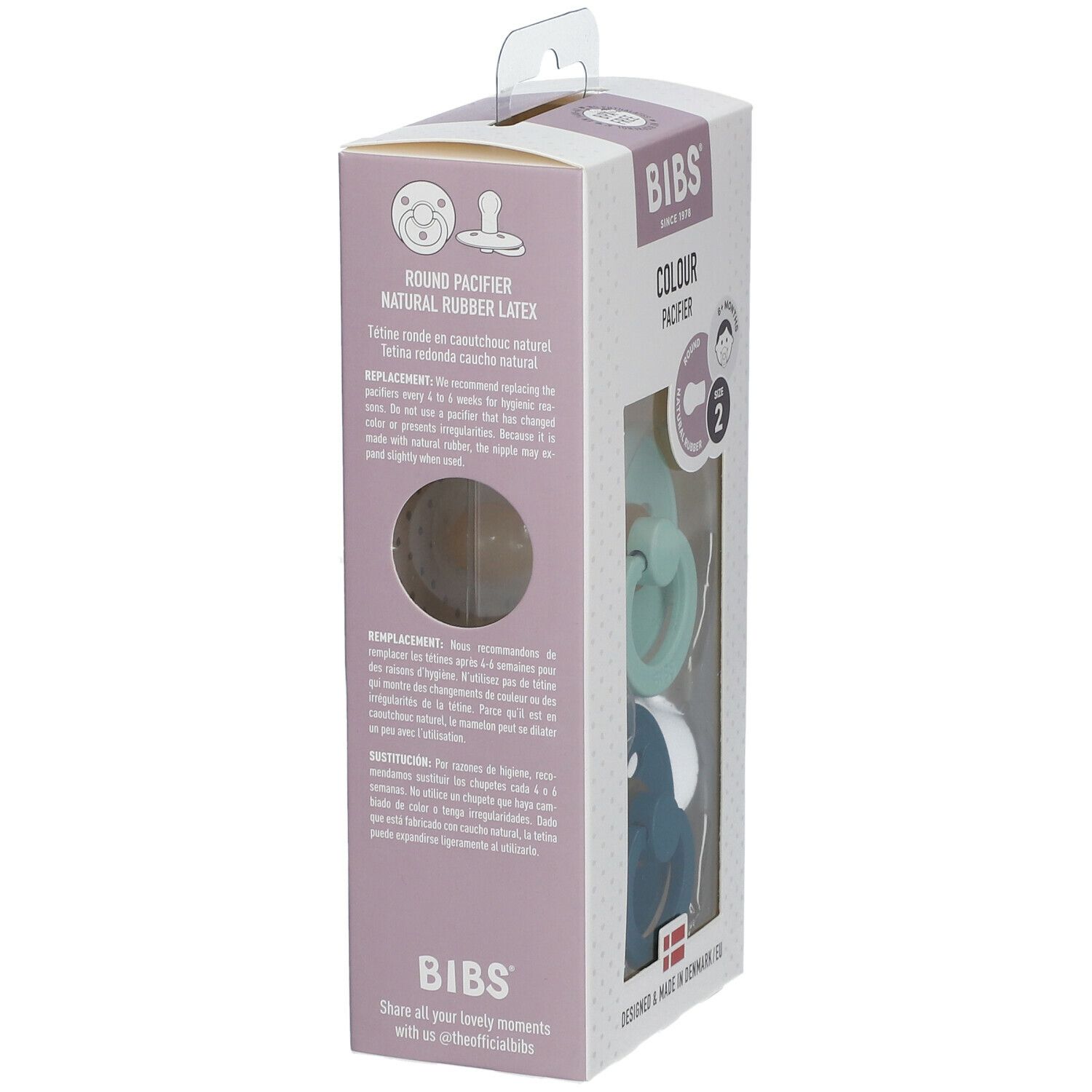 BIBS® BIBS COULEUR Schnuller Mint - Forest Lake 6 - 18 Monate Größe 2