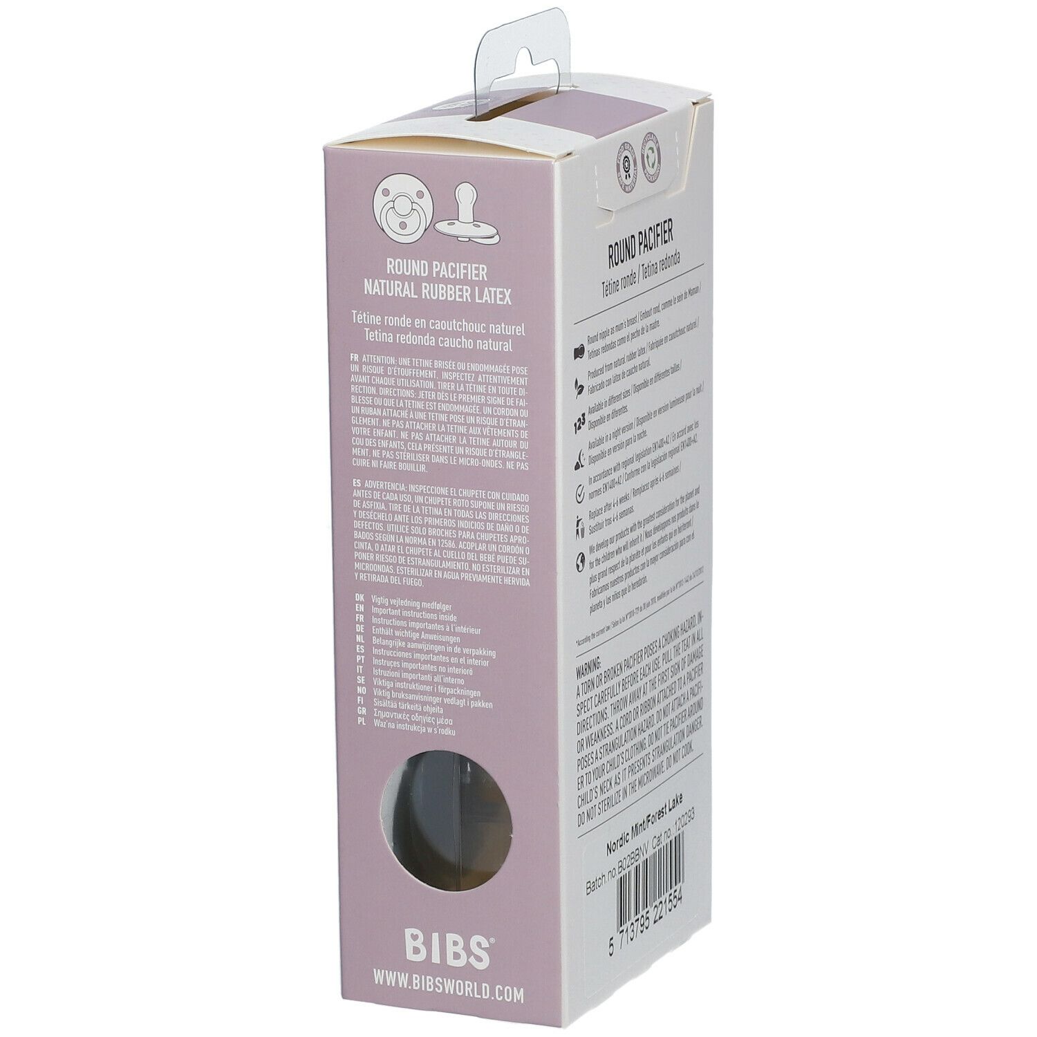 BIBS® BIBS COULEUR Schnuller Mint - Forest Lake 6 - 18 Monate Größe 2