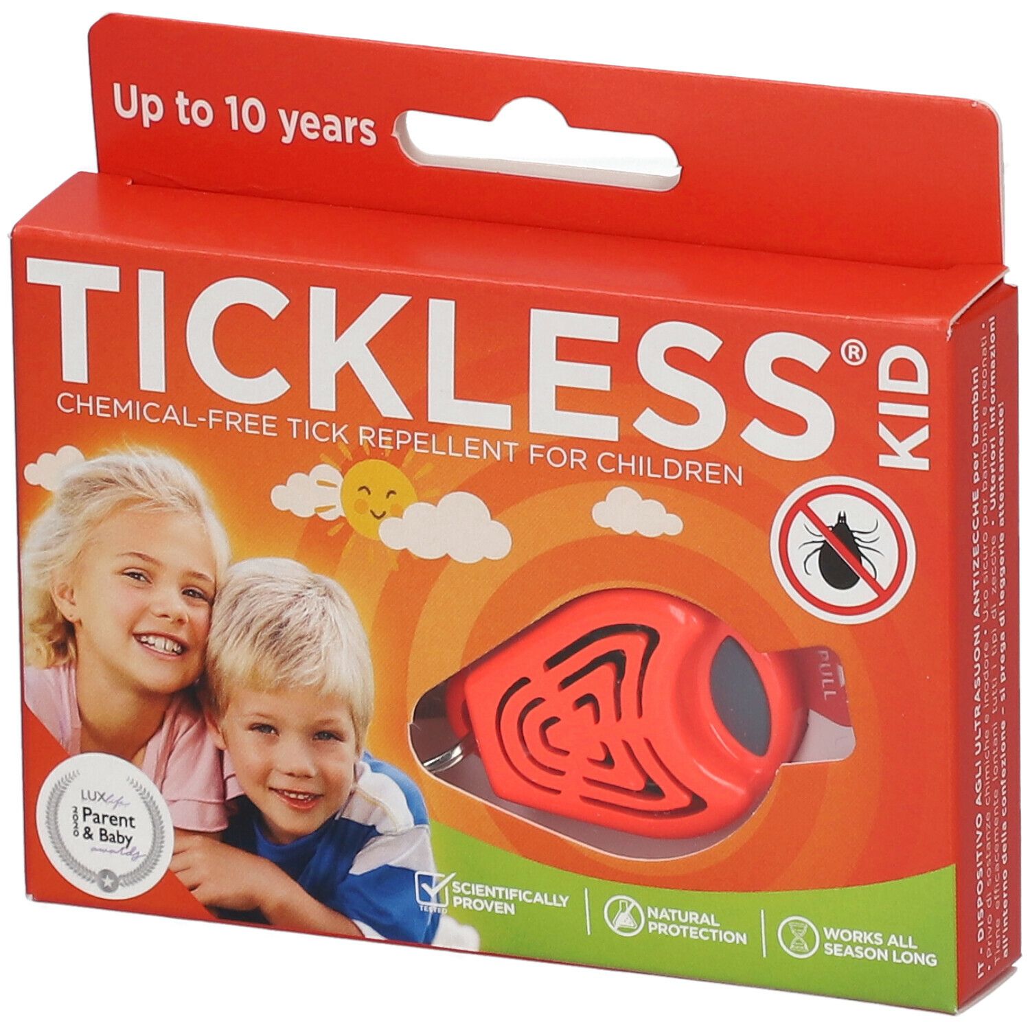 Tickless® Kid Expulseur Ultrasonique Tique/Puce Orange