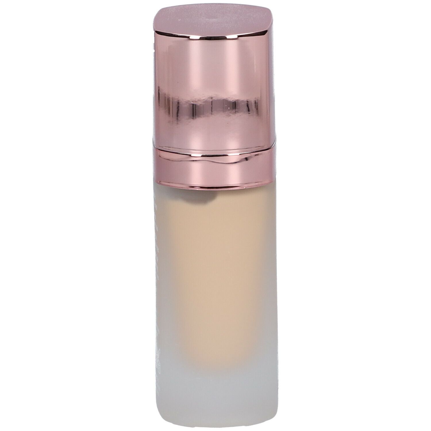 BioNike DEFENCE COLOR Lifting Anti-Ageing Foundation. Fles met roze gouden dop. Beige vloeistof zichtbaar.