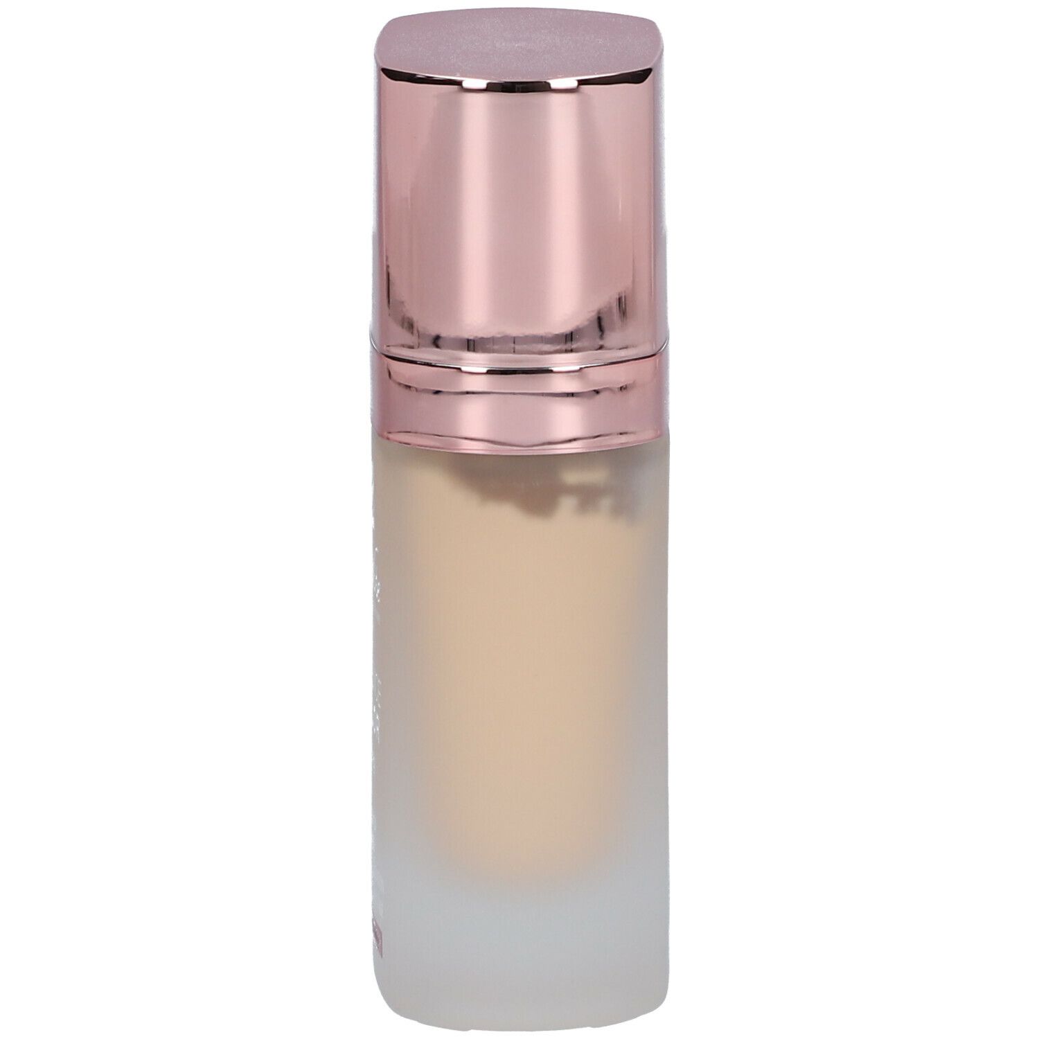 BioNike DEFENCE COLOR Lifting Anti-Ageing Foundation. Fles met roze gouden dop. Beige vloeistof zichtbaar.