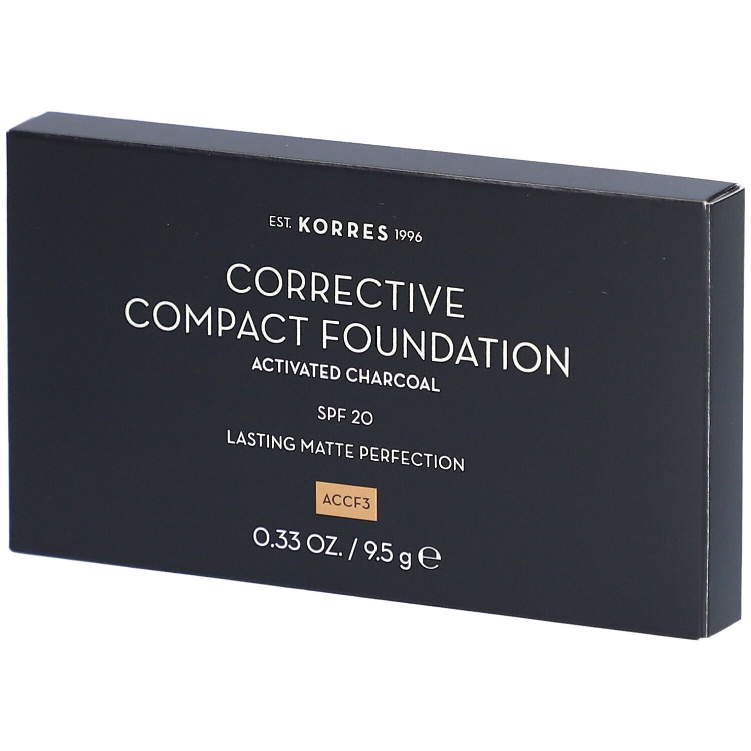 Korres Km Activated Charcoal Compact Foundation 3 9.5g 9,5 g Make up