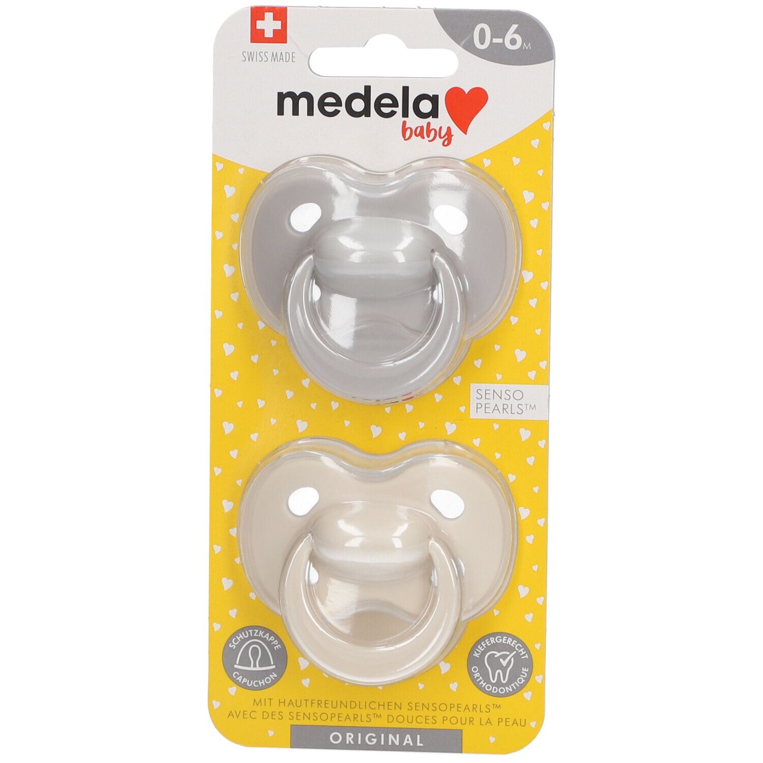Medela Baby Original Sucette Pastel 0-6 Mois DUO 2 tétine