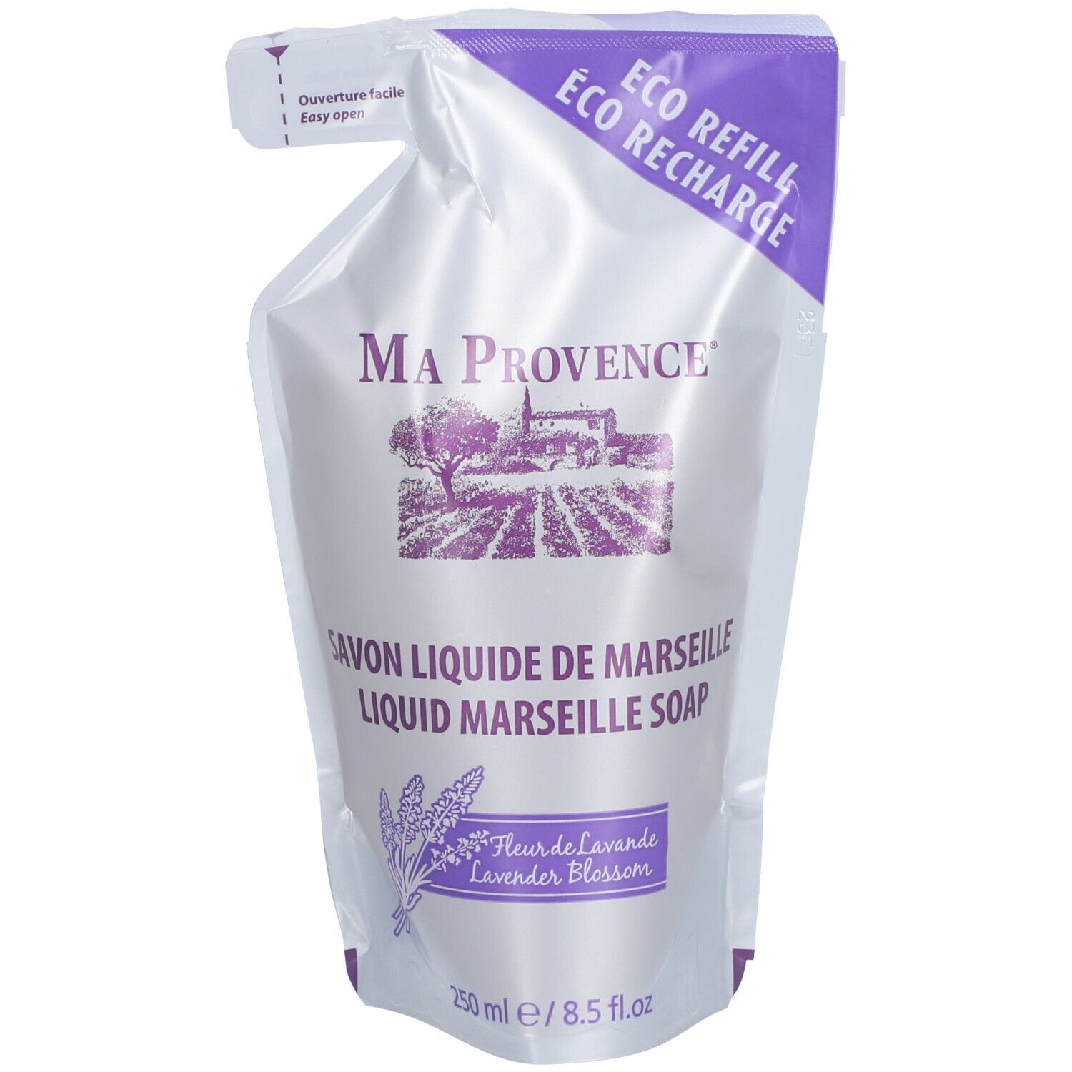 Ma Provence Savon Liquide de Marseille Fleur de Lavande Éco Recharge 250 ml