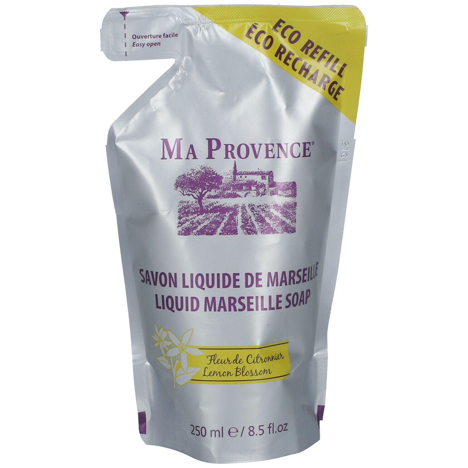 Ma Provence Savon Liquide de Marseille Fleur de Citronnier Éco Recharge 250 ml