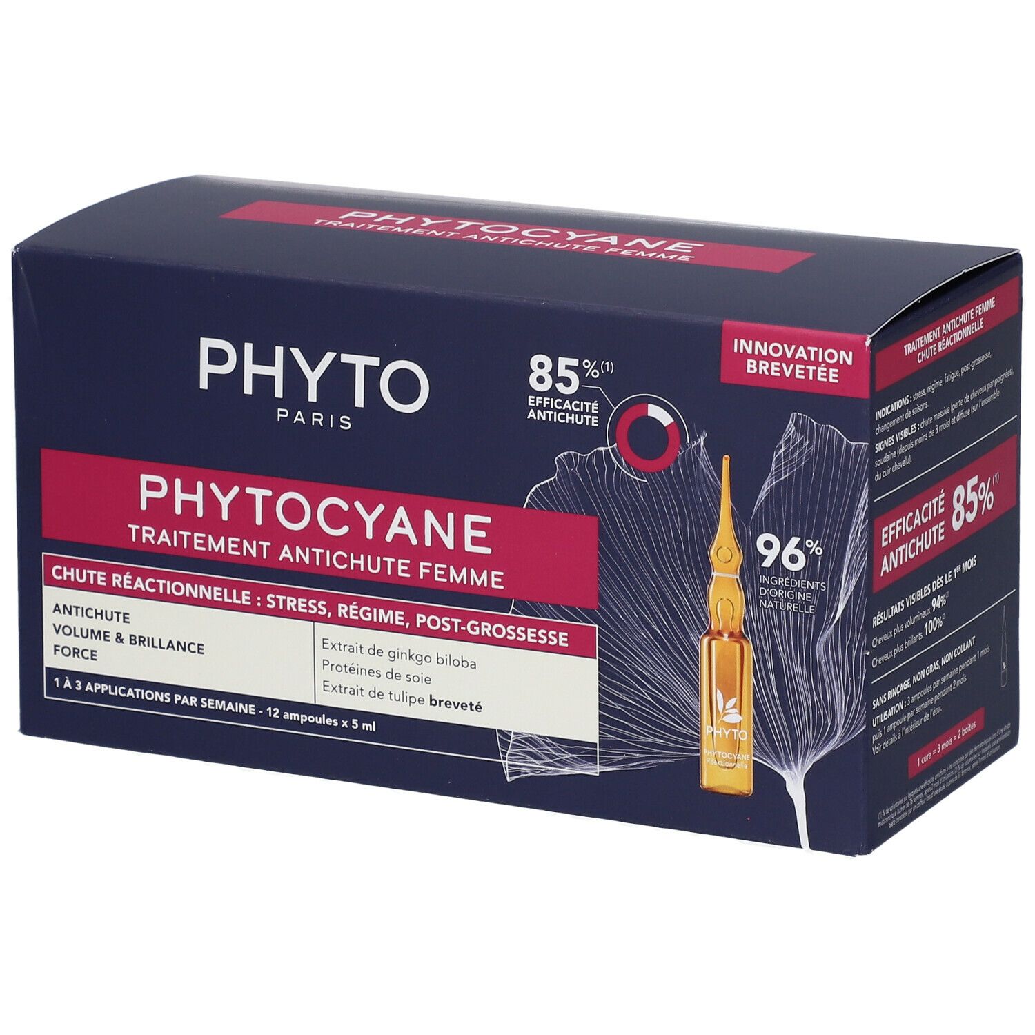 Phyto Phytocyane Femme Perte de Cheveux Réactionnelle