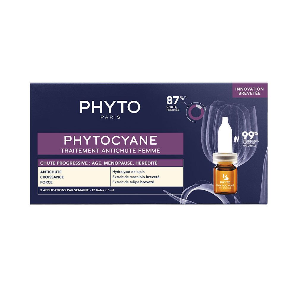 Phyto Phytocyane Vrouwen Progressieve Haaruitval 18x7,8x9 cm Ampullen