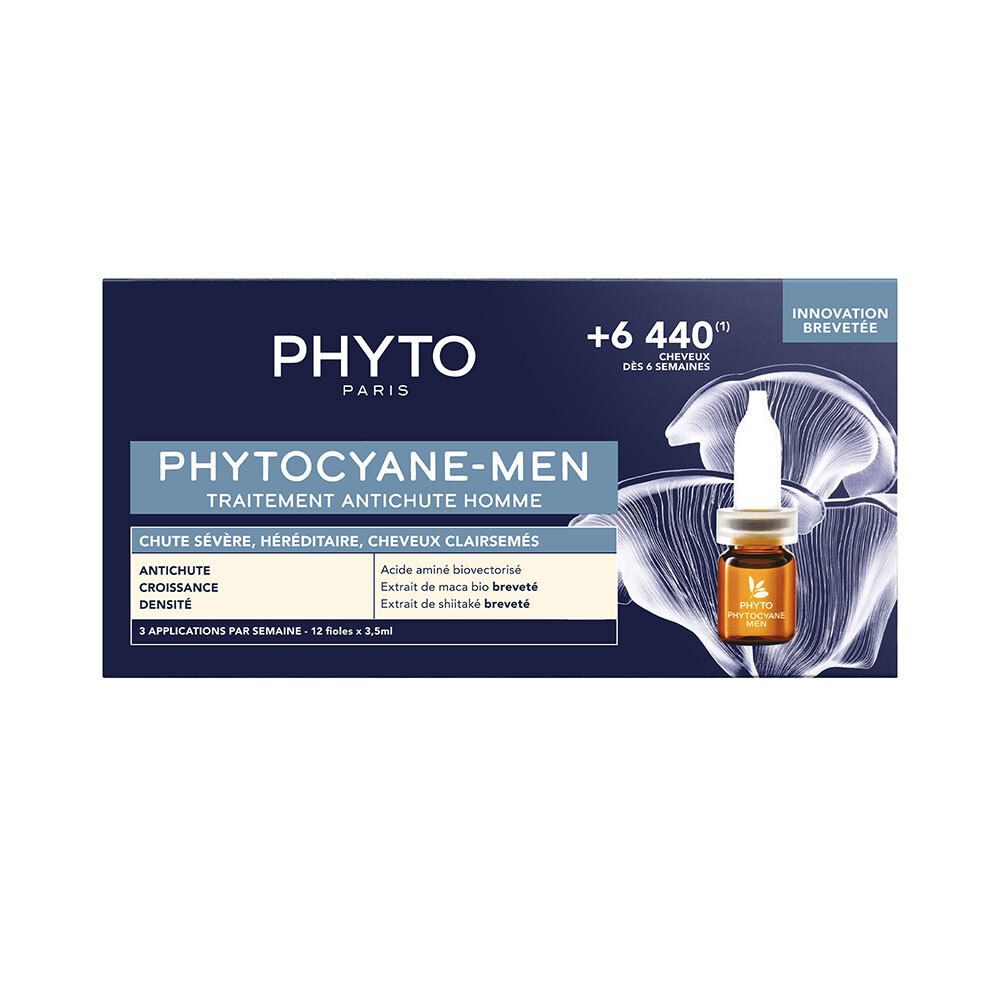 Phyto Phytocyane Mannen Progressieve Haaruitval 12x3,5 ml Ampullen