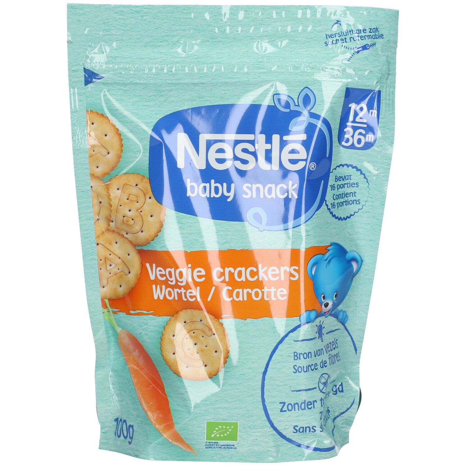 Nestle® Baby Snack Veggie Crackers à la carotte