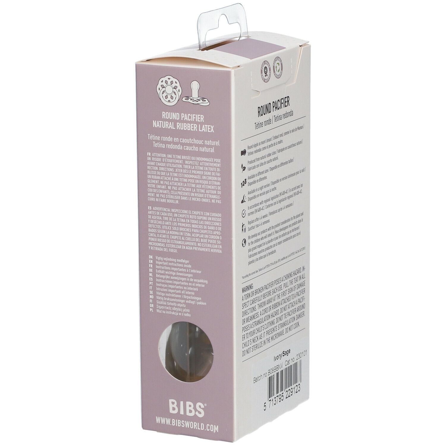 BIBS® BIBS BOHEME Sauger Salbei - Elfenbein 0 - 6 Monate Größe 1