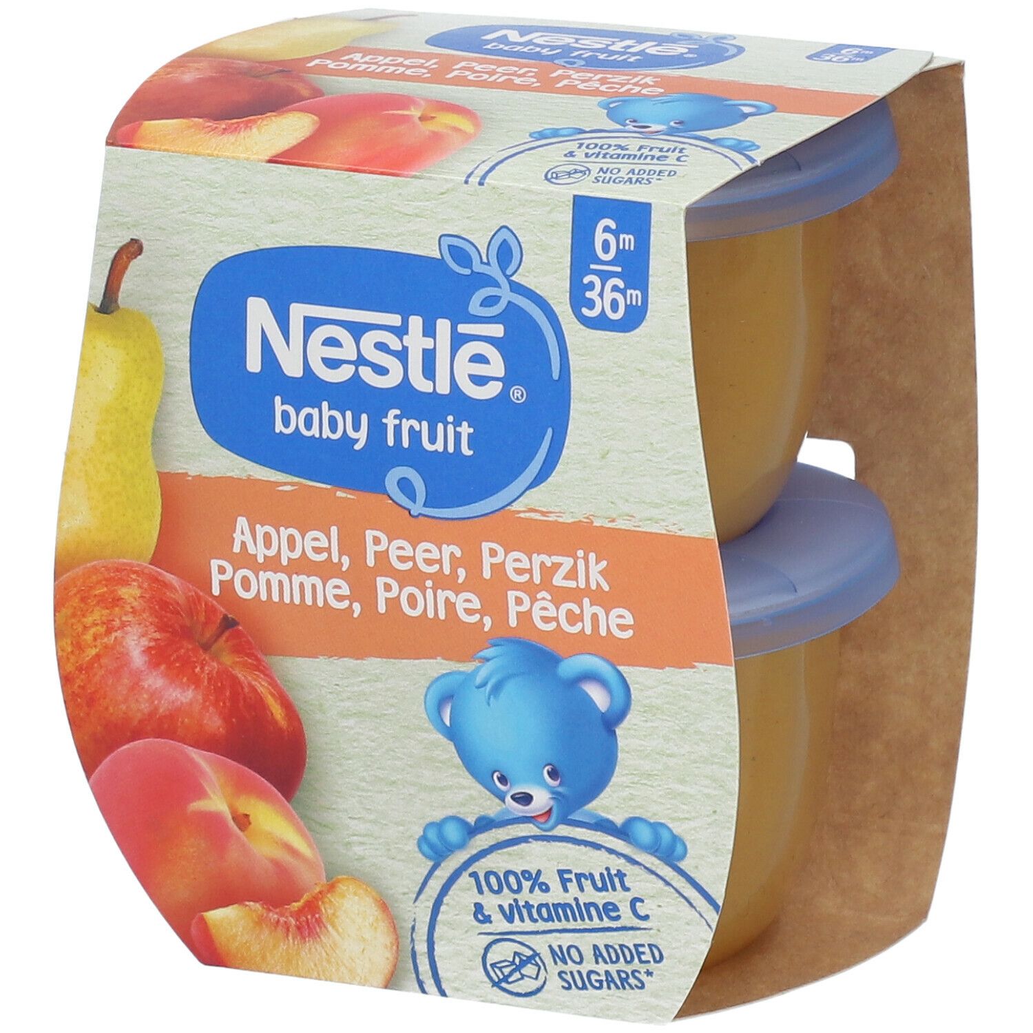 Nestle Baby Fruit® Compotes Pomme-Poire-Pêche