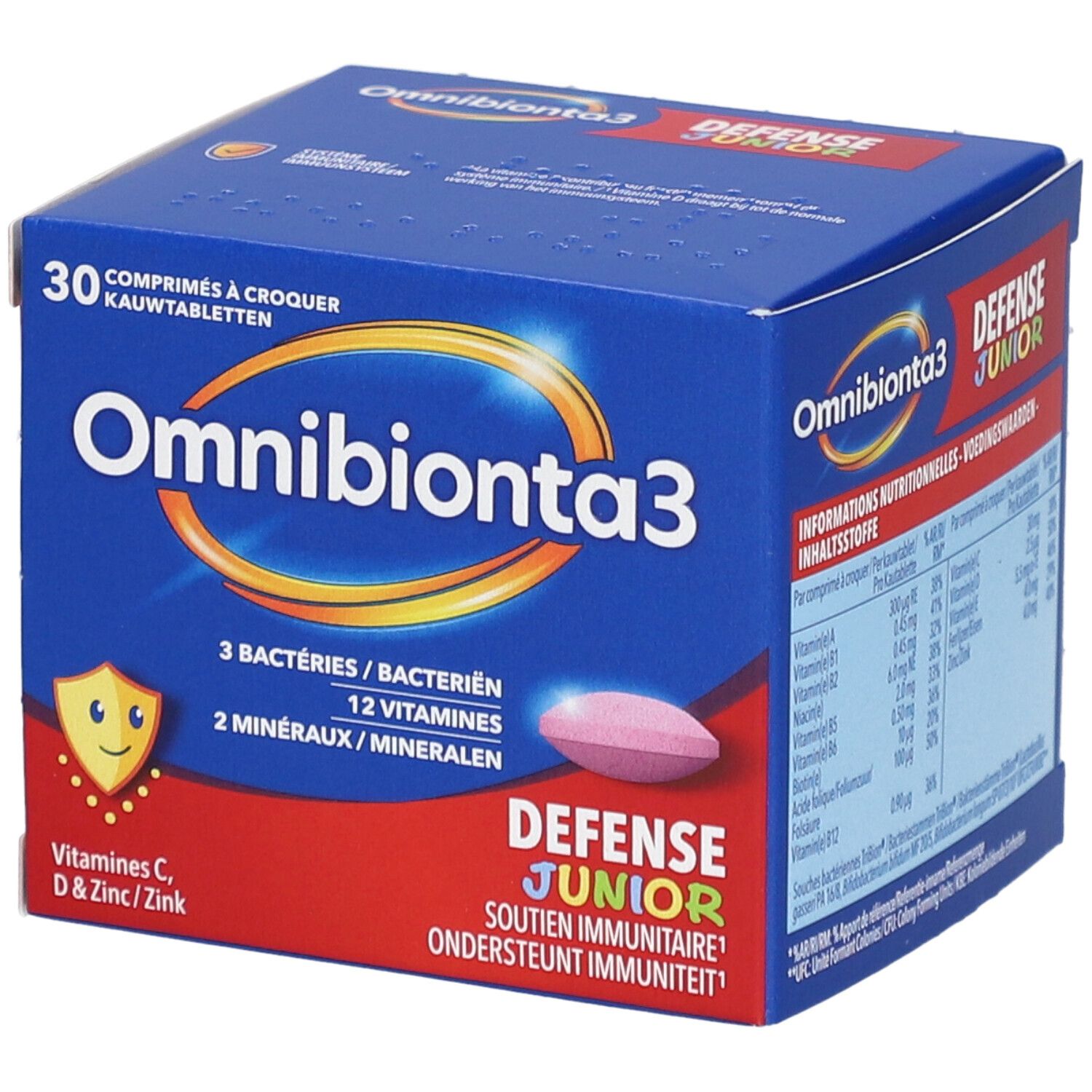 Omnibionta 3 Defense Junior Kauwtabl 30st 30 St Kautabletten