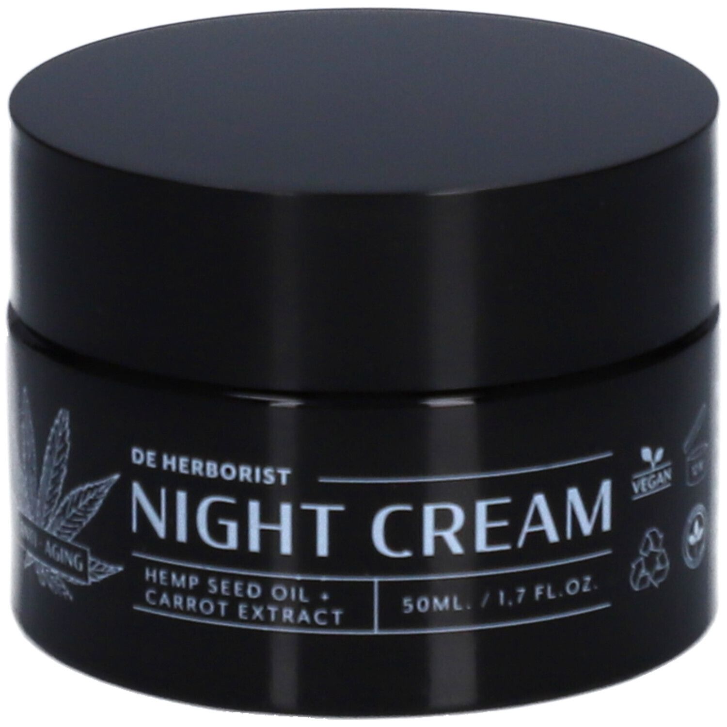 De Herborist Night Cream Hemp Seed Oil + Carrot Extract 50 Nachtcrème