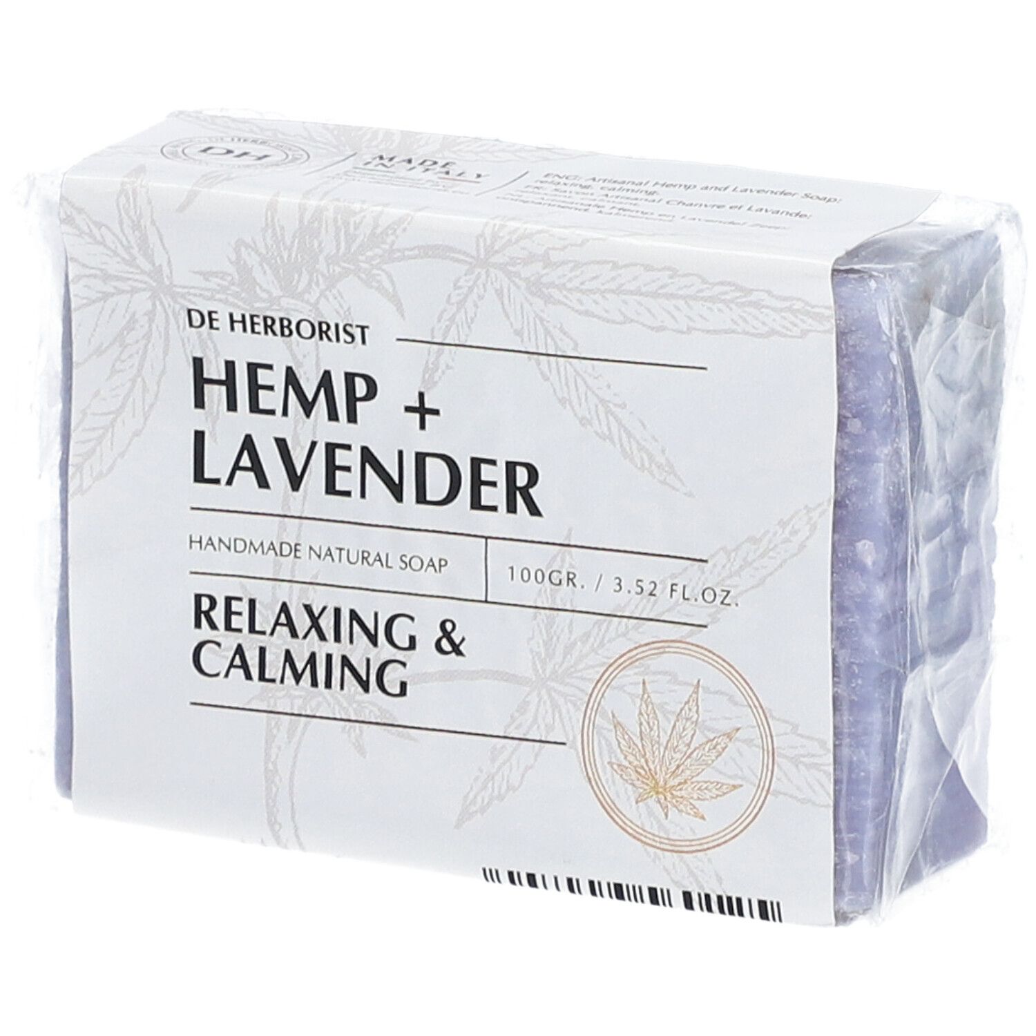 De Herborist Savon Naturel au Chanvre et Lavande