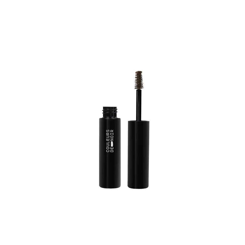 Tube ouvert avec brosse. Inscription: LES COULEURS DE NOIR.