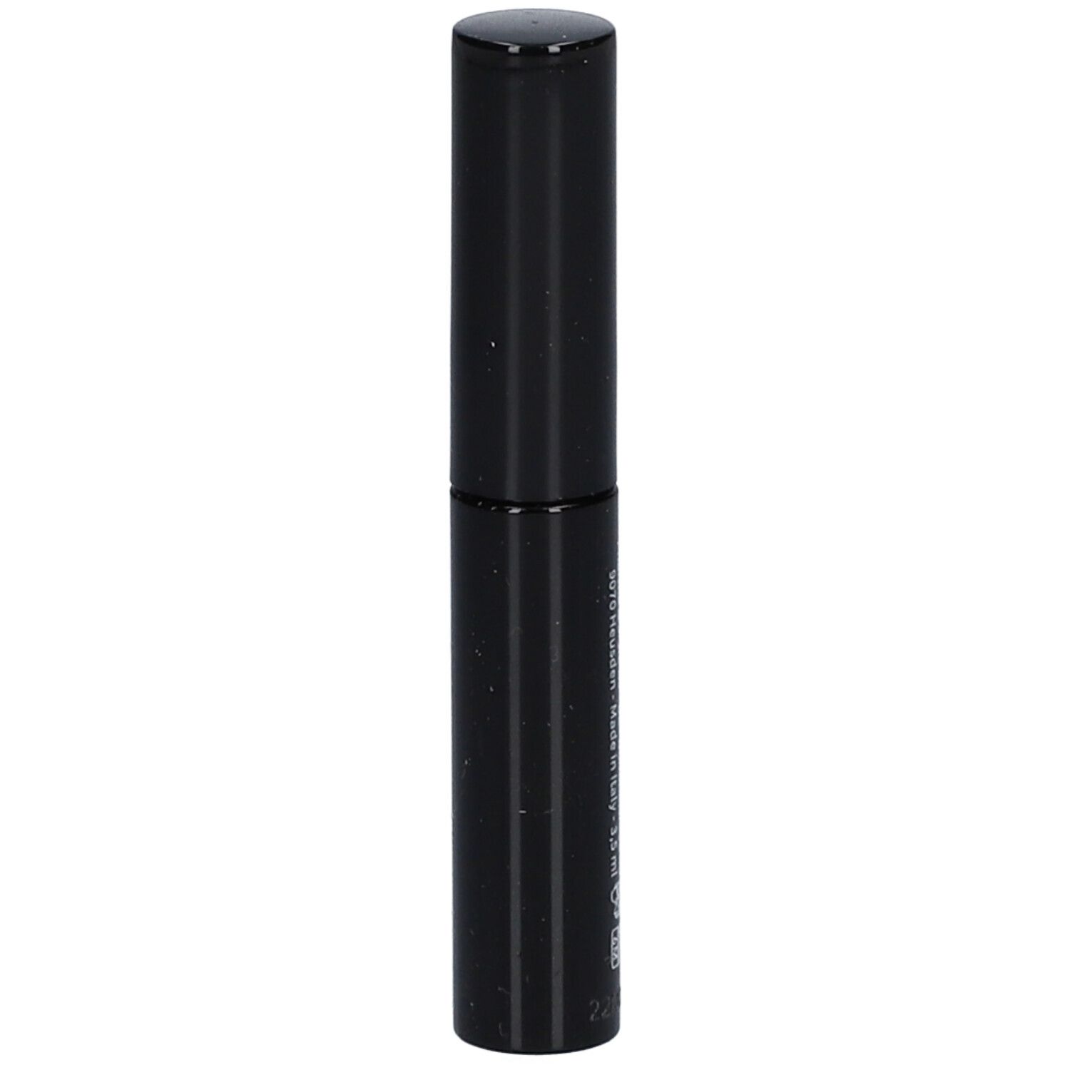 Tube noir avec bouchon. Inscription: LES COULEURS DE NOIR.