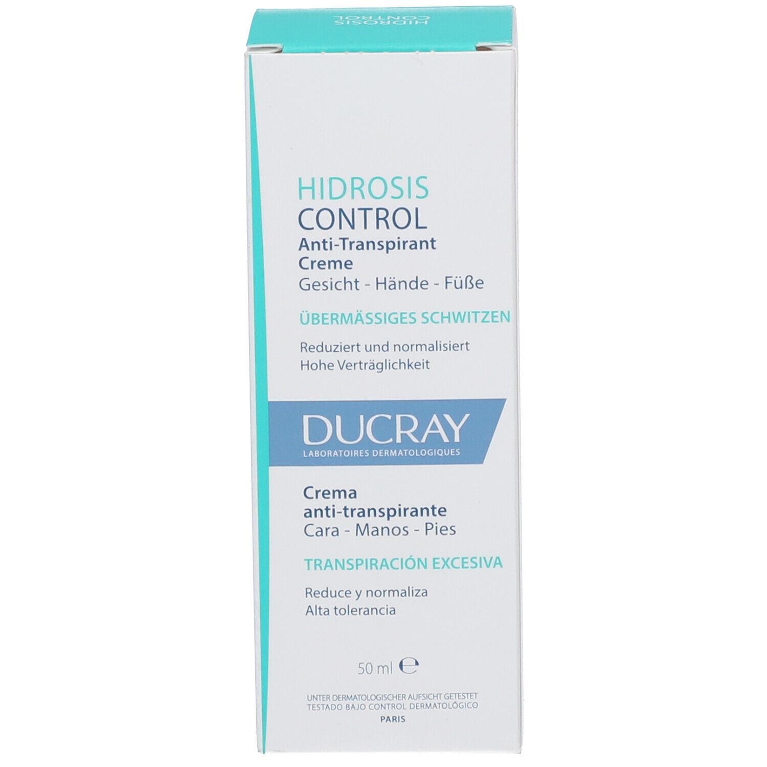 Emballage du produit. Crème pour visage, mains et pieds. 50 ml.