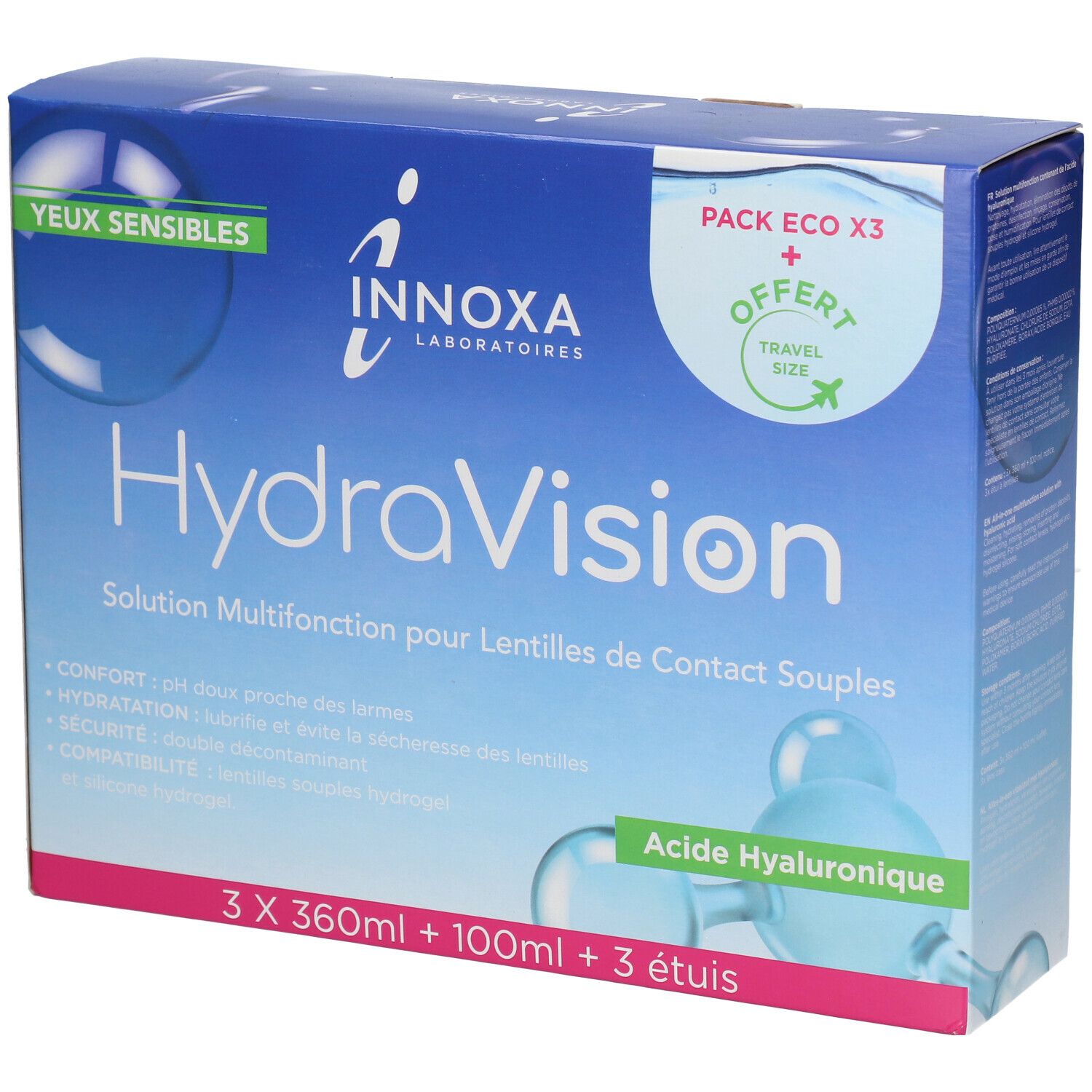 Innoxa HydraVision Trio Solution Multifonction Lentilles