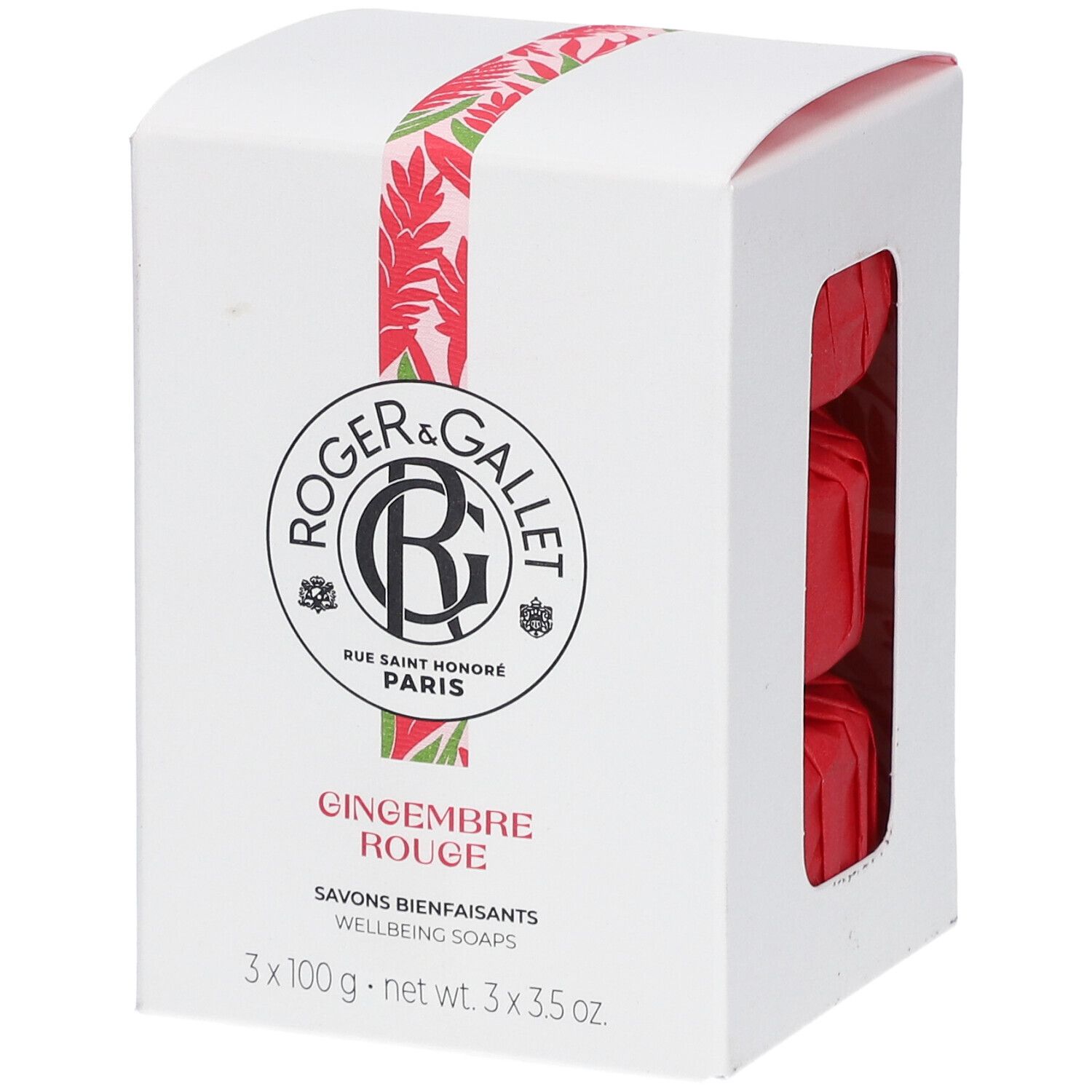 Roger & Gallet Gingembre Rouge Wellbeing Soap 3x100 g Seife
