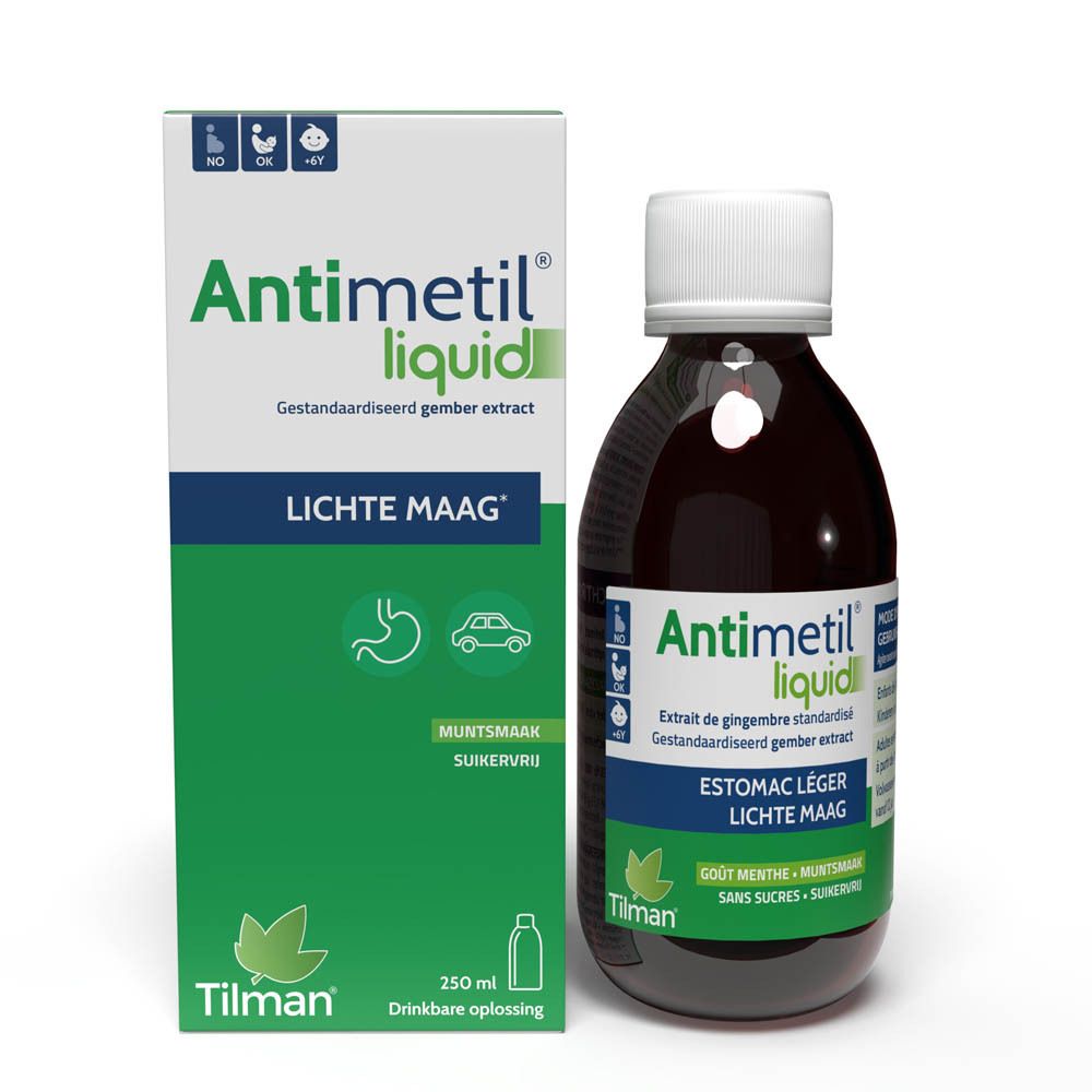 Fles met etiket en tekst. Groen-wit ontwerp. Productnaam zichtbaar.
