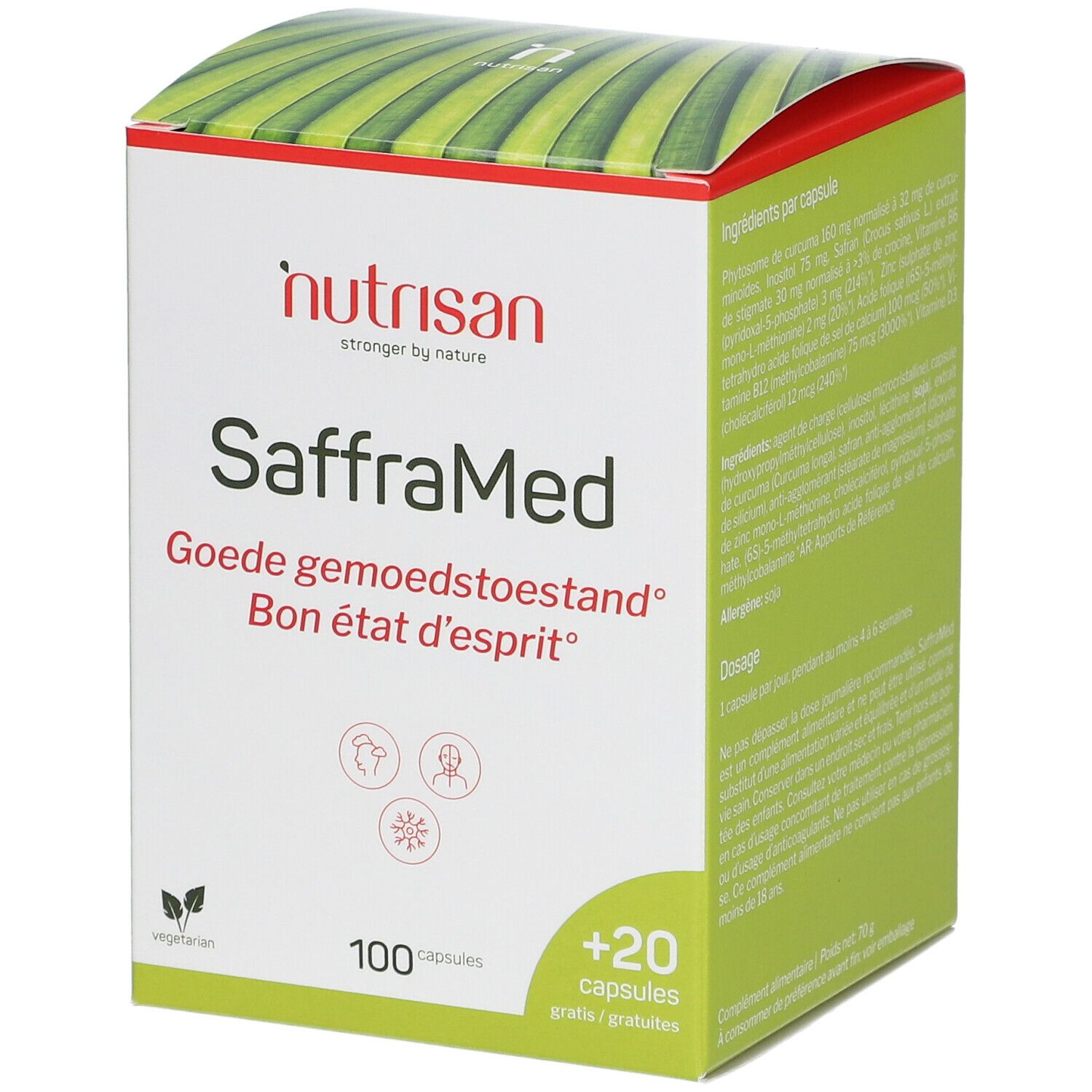 Nutrisan SaffraMed 100 + 20 Capsules Gratuites