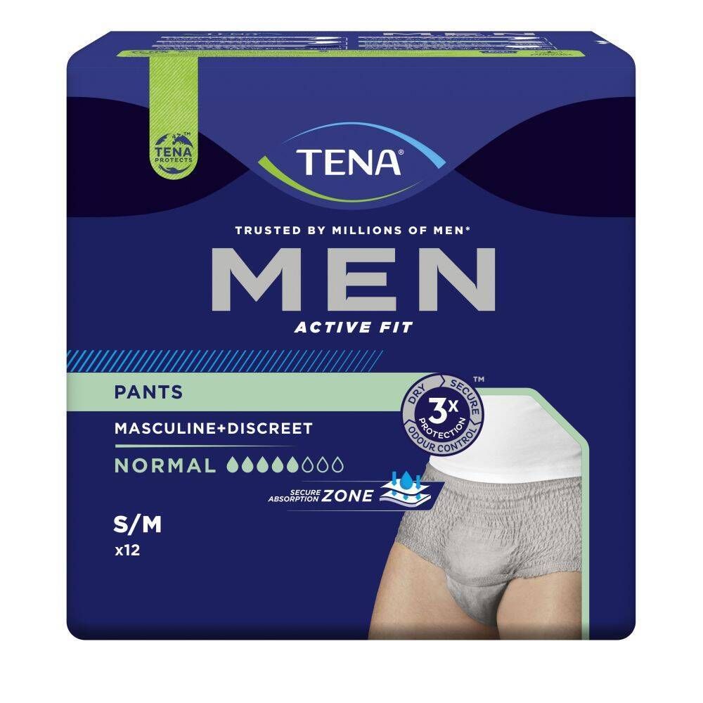 Tena Men Active Fit Pants Normal Small - Medium