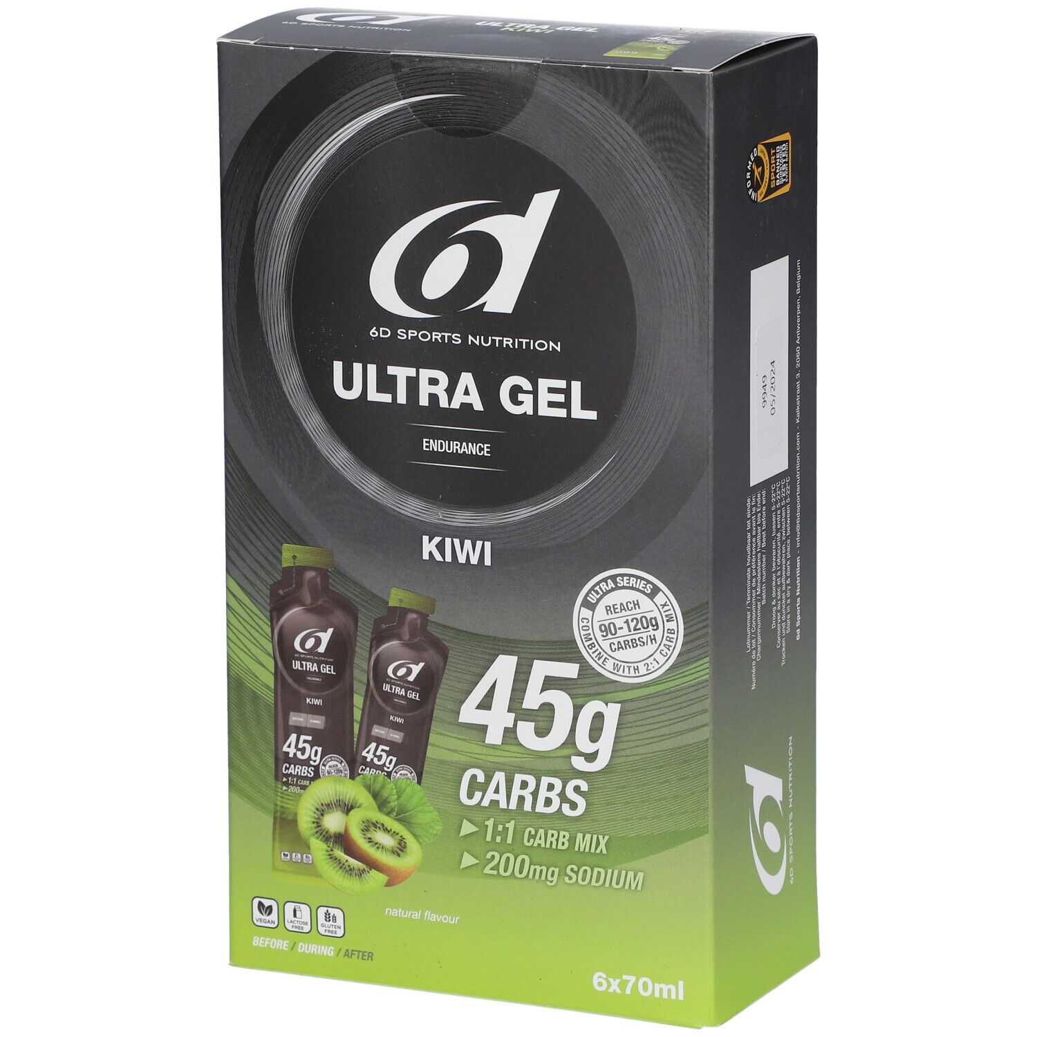 6D Sports Nutrition Ultra Gel Kiwi