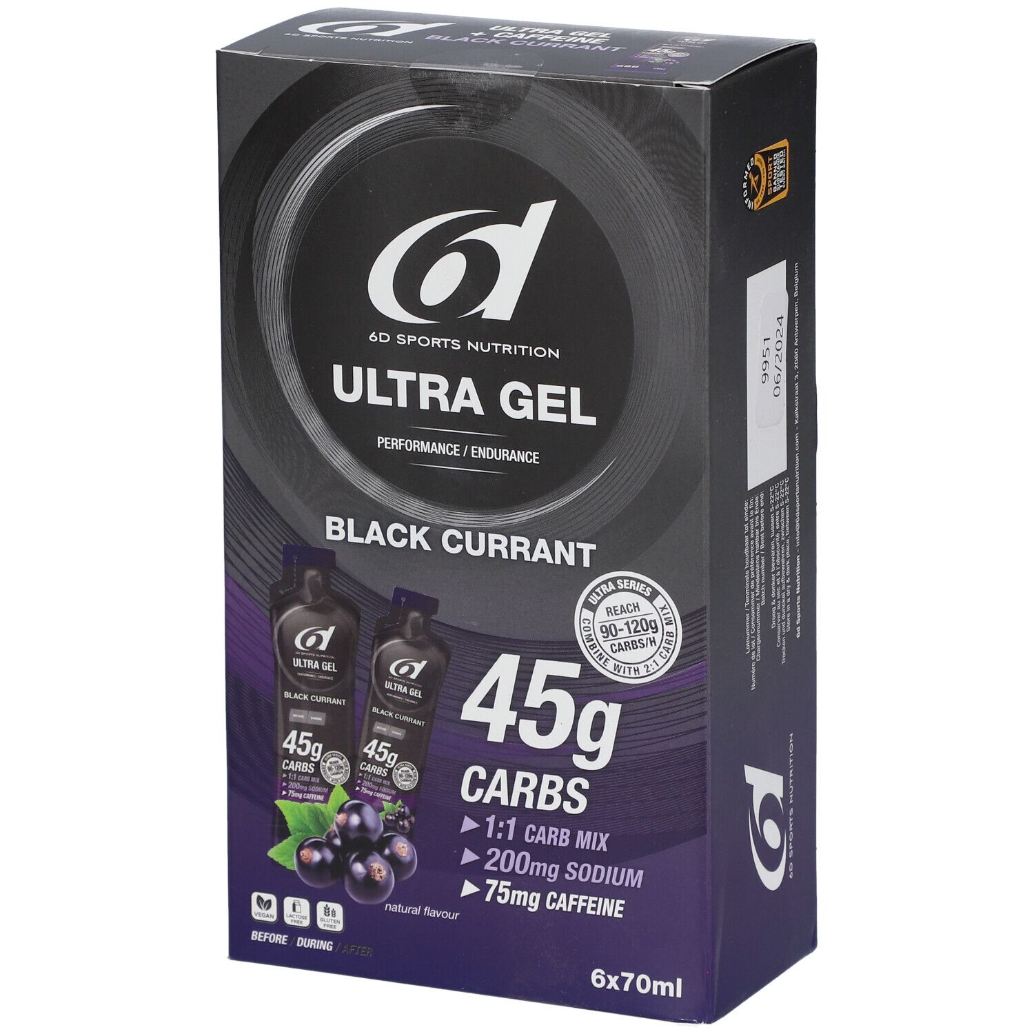 6D Sports Nutrition Ultra Gel Black Currant