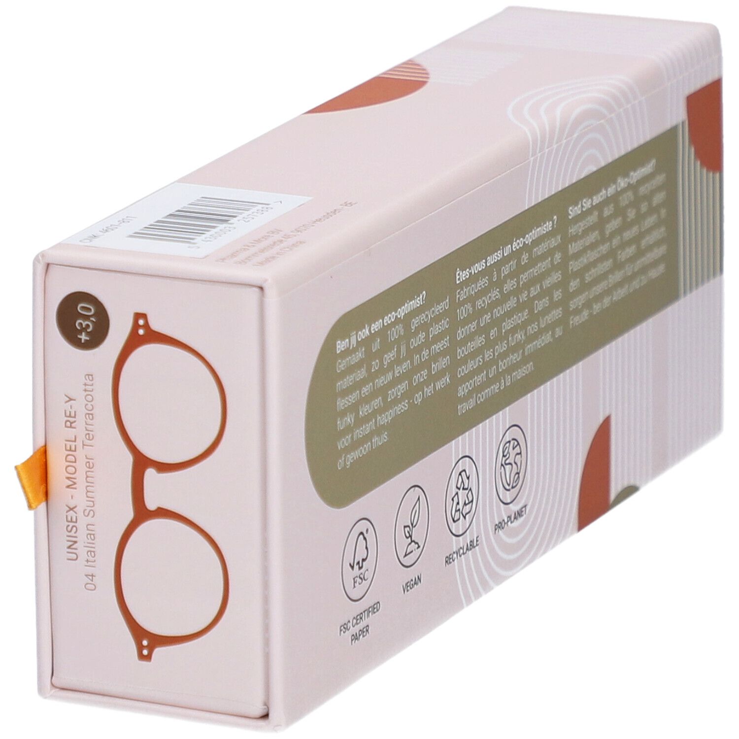 RenÉ(e)® Lesebrille Re-y04 +3 Italian Summer Terracotta