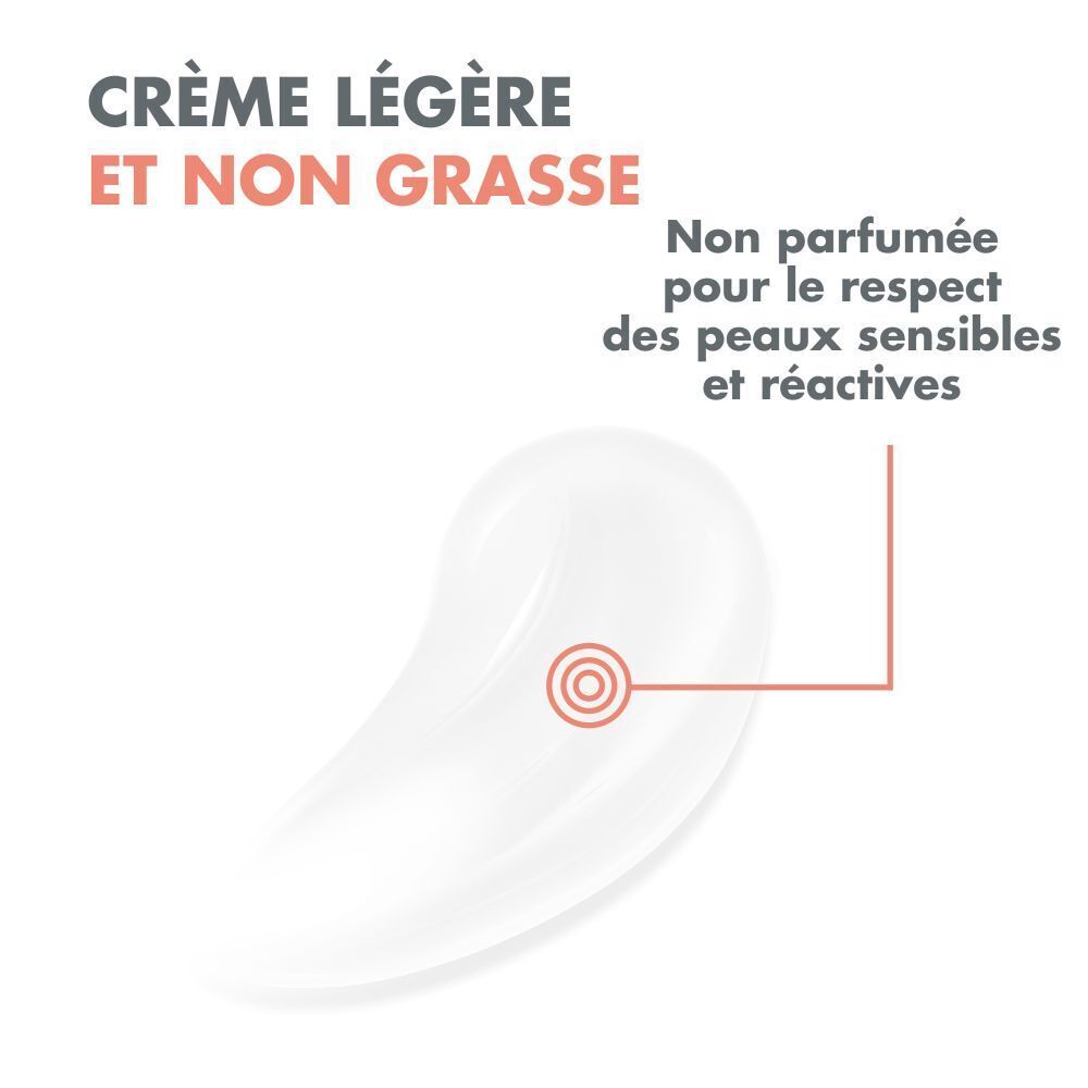 Flacon AVENE Antirougeurs Rosamed. Flacon blanc avec bouchon doseur. Texte: 30 ml.