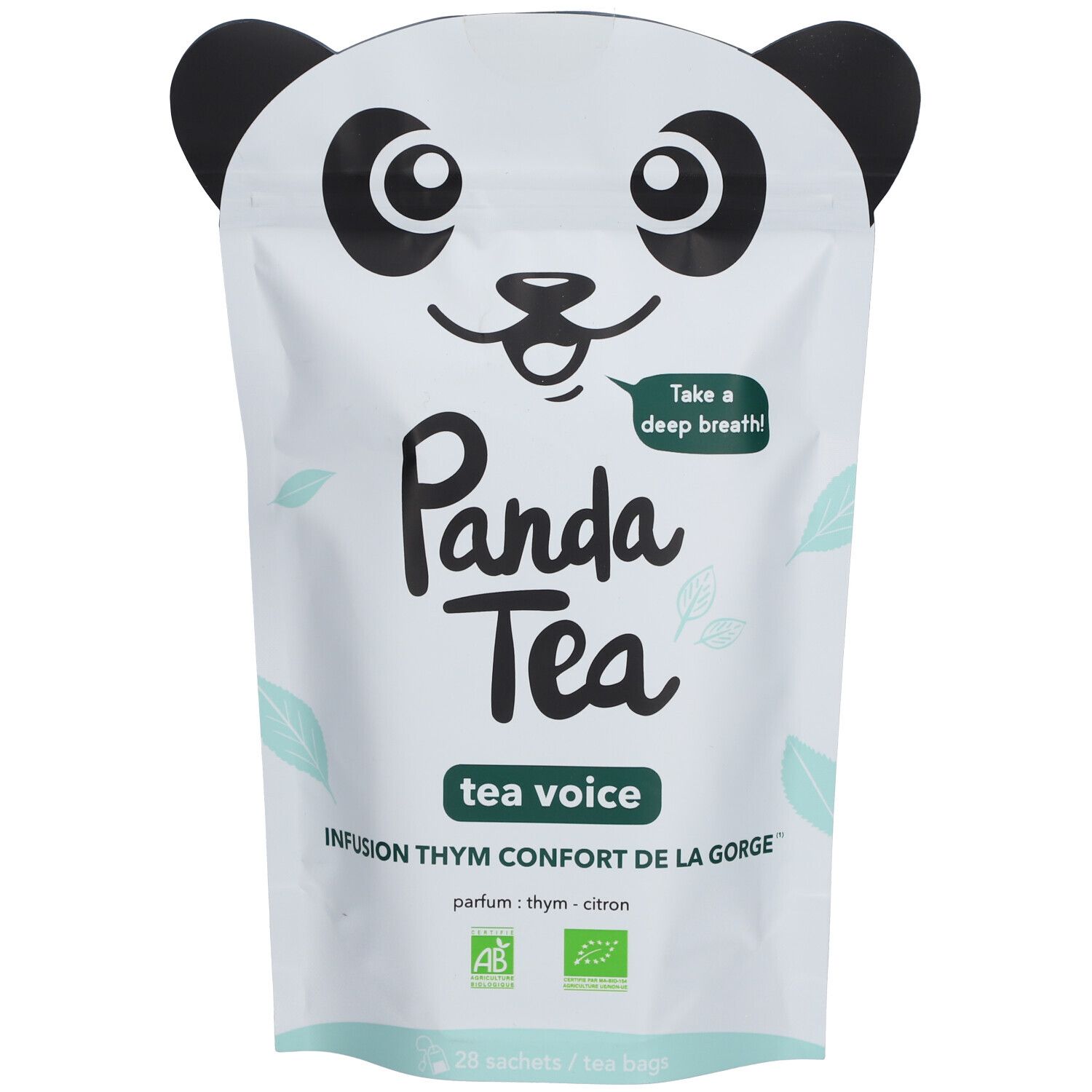 Panda TEA Tea Voice - Infusion Confort de la gorge - Parfum : Thym & Citron