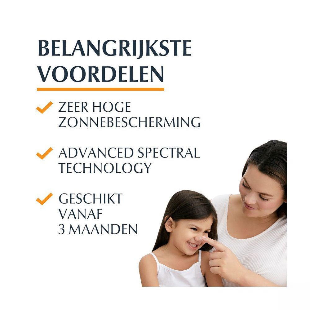 Tekst: Voordelen: Hoge bescherming, Advanced Spectral Technology, geschikt vanaf 3 maanden. Moeder en kind.