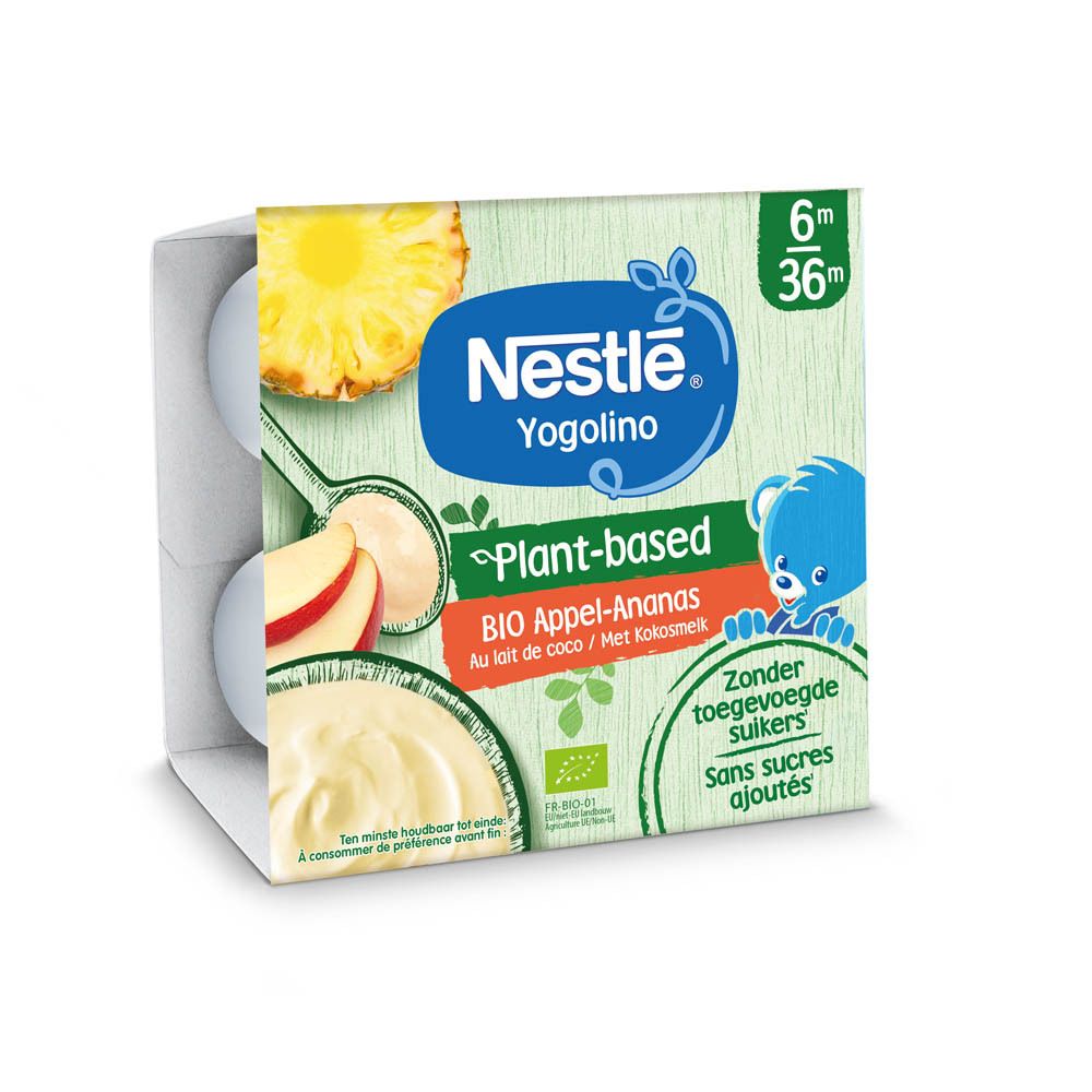 Nestle® Yogolino Desserts végétaux  Ananas/Pomme Bio