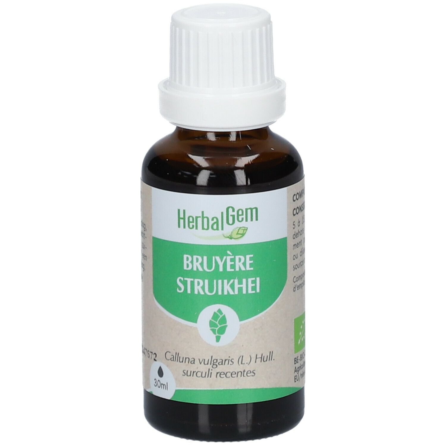 Herbalgem - Bruyère Bio - Complément Alimentaire - Extrait De Bourgeon Frais - Pour Voies Urinaires - - 30 ml
