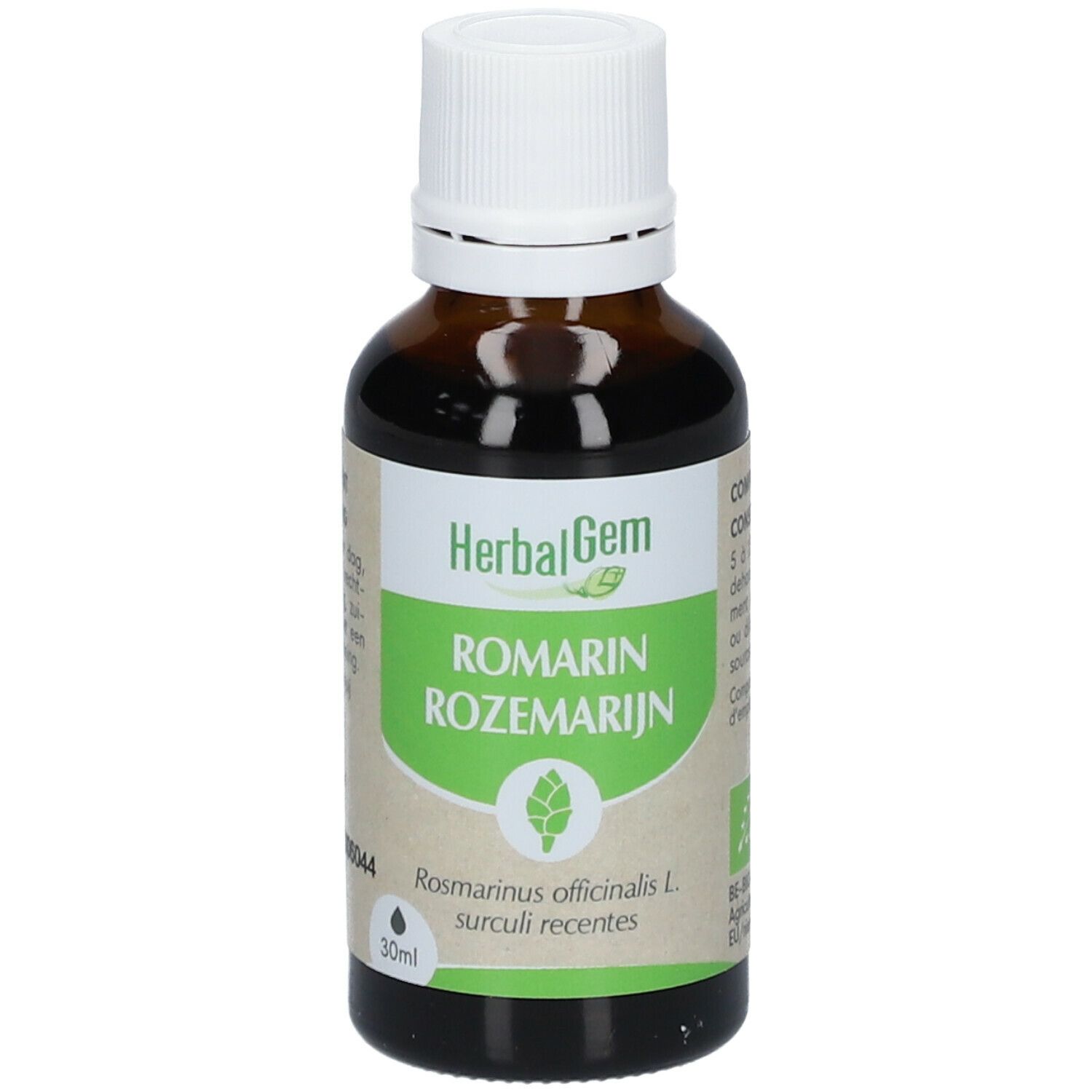 Herbalgem - Romarin Bio - Complément Alimentaire - Extrait De Bourgeon Frais - Pour Digestion, Drain
