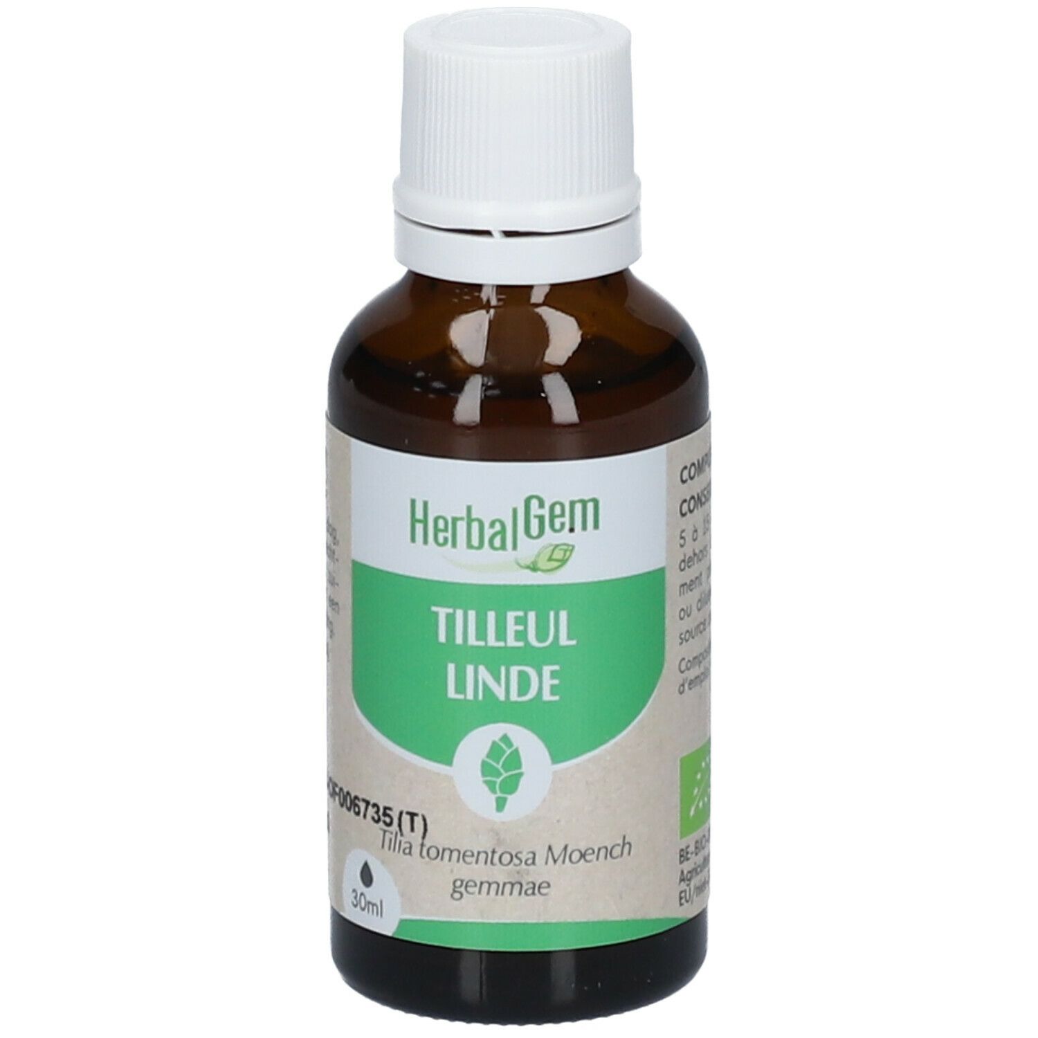 Herbalgem - Tilleul Bio - Complément Alimentaire - Extrait De Bourgeon Frais - Pour Sommeil & Détent