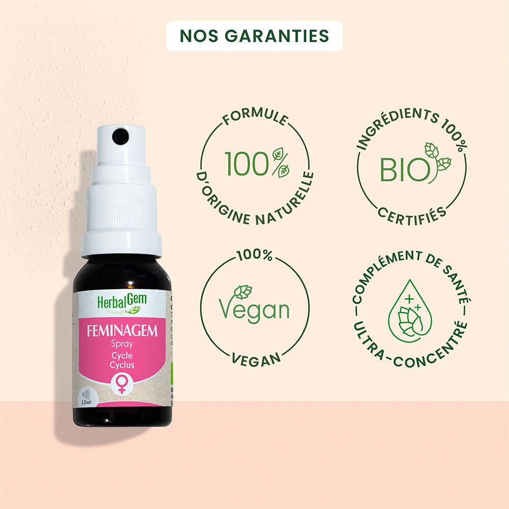 Bruine fles met witte spraykop. Logo's: 100% natuurlijke formule, biologisch gecertificeerd, vegan, ultra-geconcentreerd.